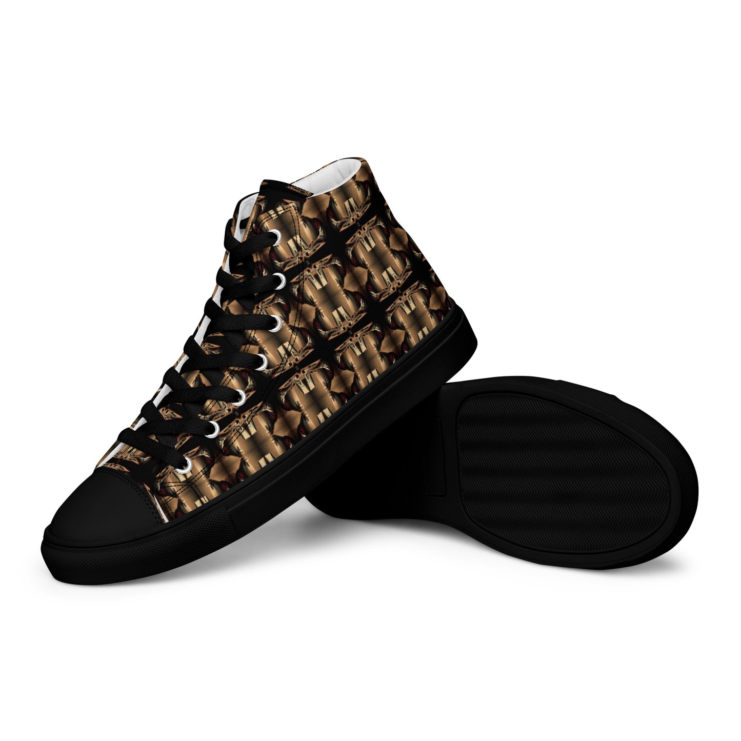 Men’s Premium High Top Canvas Shoes (Full Print) - The God Ball Originals by Chris Rabalais (2024)