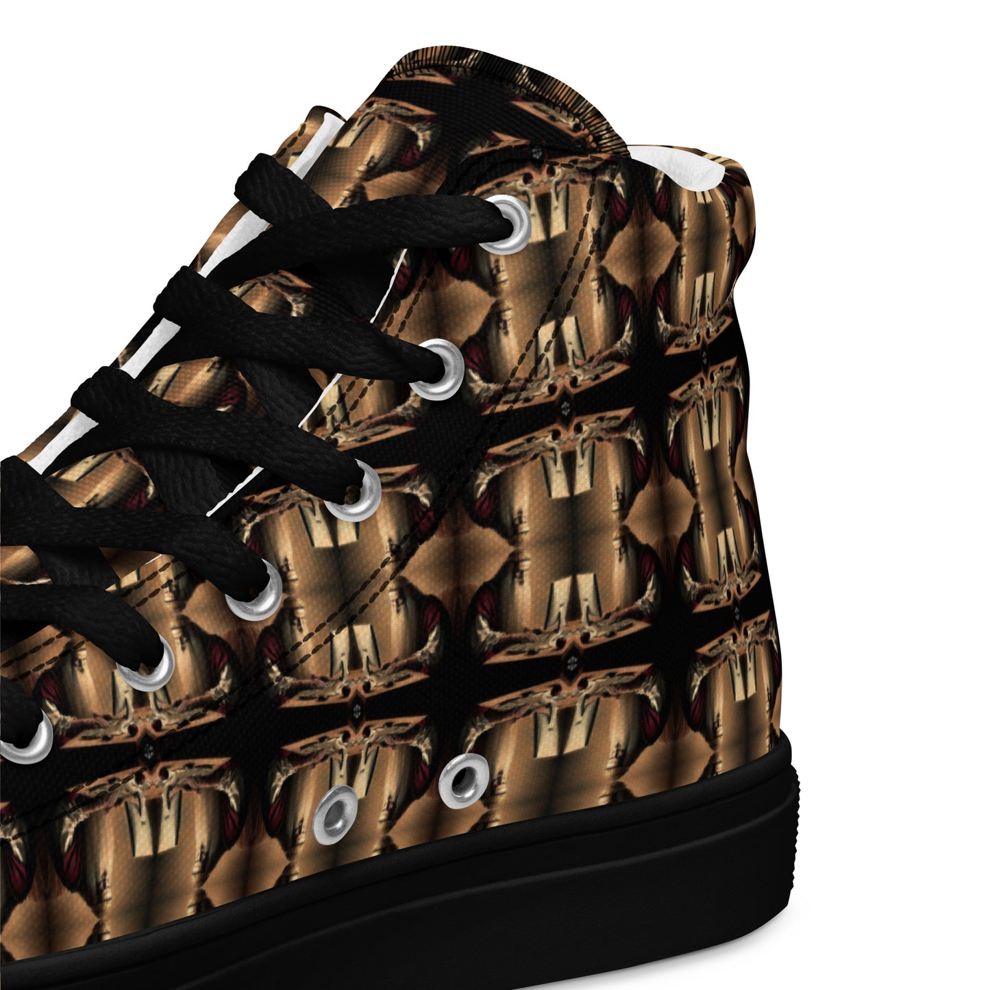 Men’s Premium High Top Canvas Shoes (Full Print) - The God Ball Originals by Chris Rabalais (2024)