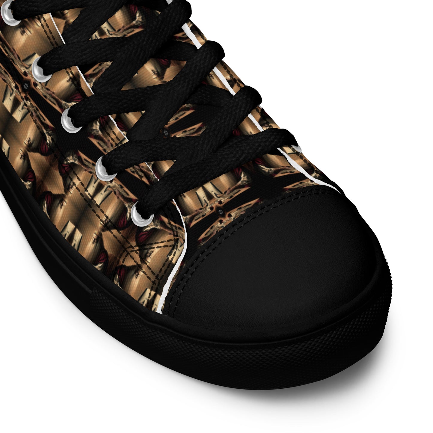 Men’s Premium High Top Canvas Shoes (Full Print) - The God Ball Originals by Chris Rabalais (2024)