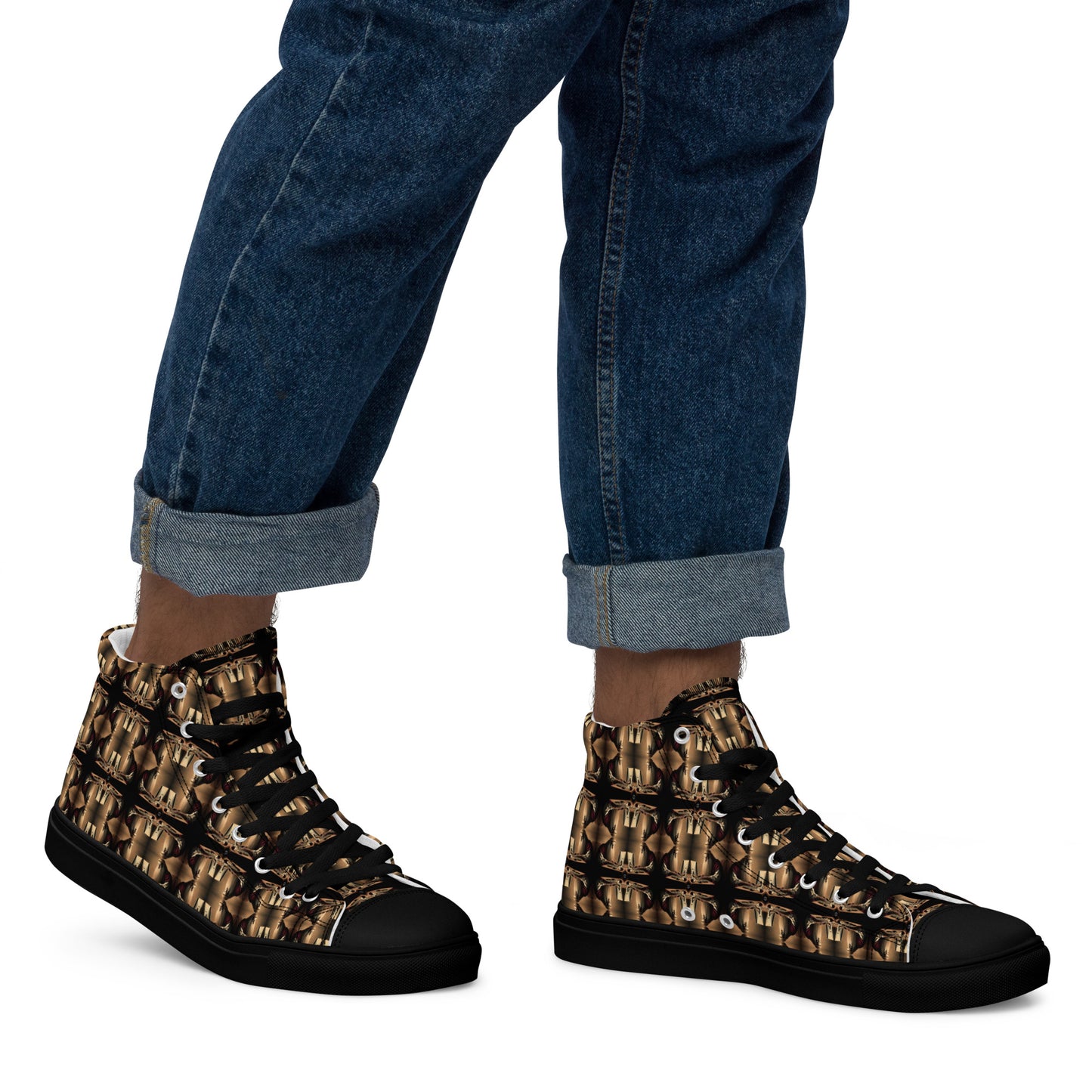 Men’s Premium High Top Canvas Shoes (Full Print) - The God Ball Originals by Chris Rabalais (2024)