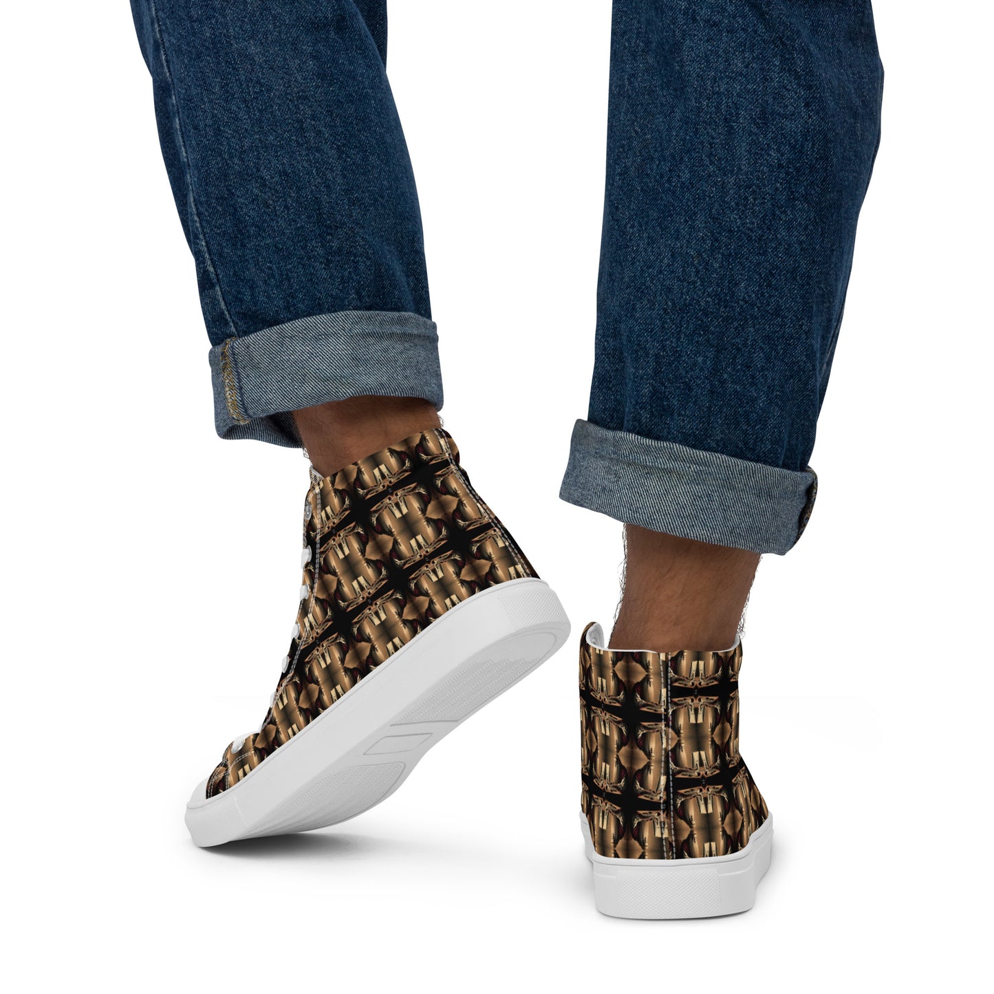 Men’s Premium High Top Canvas Shoes (Full Print) - The God Ball Originals by Chris Rabalais (2024)