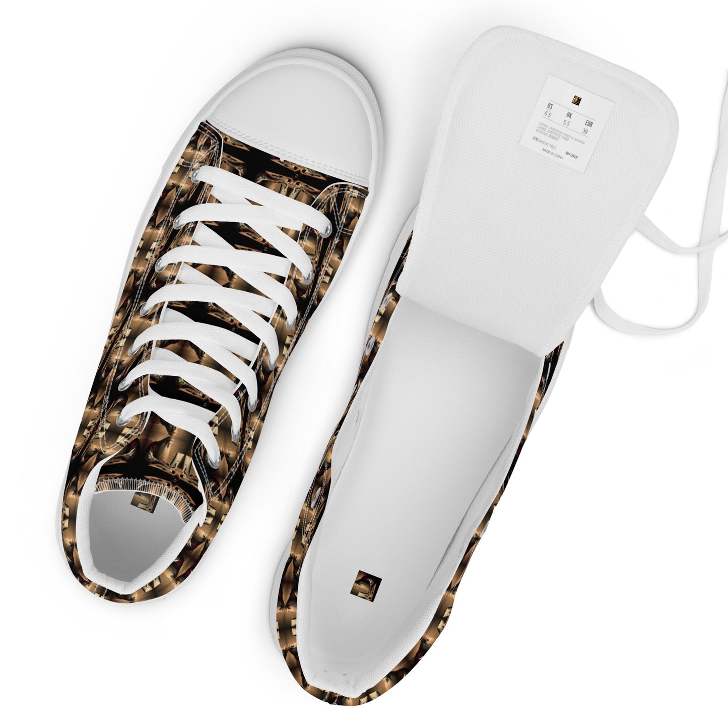 Men’s Premium High Top Canvas Shoes (Full Print) - The God Ball Originals by Chris Rabalais (2024)