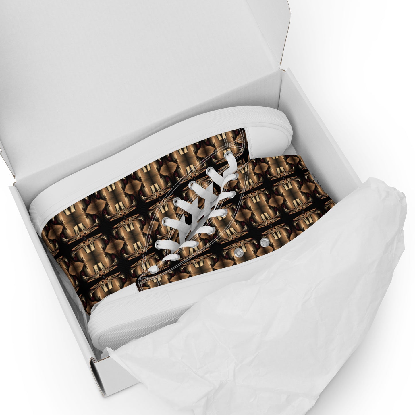 Men’s Premium High Top Canvas Shoes (Full Print) - The God Ball Originals by Chris Rabalais (2024)