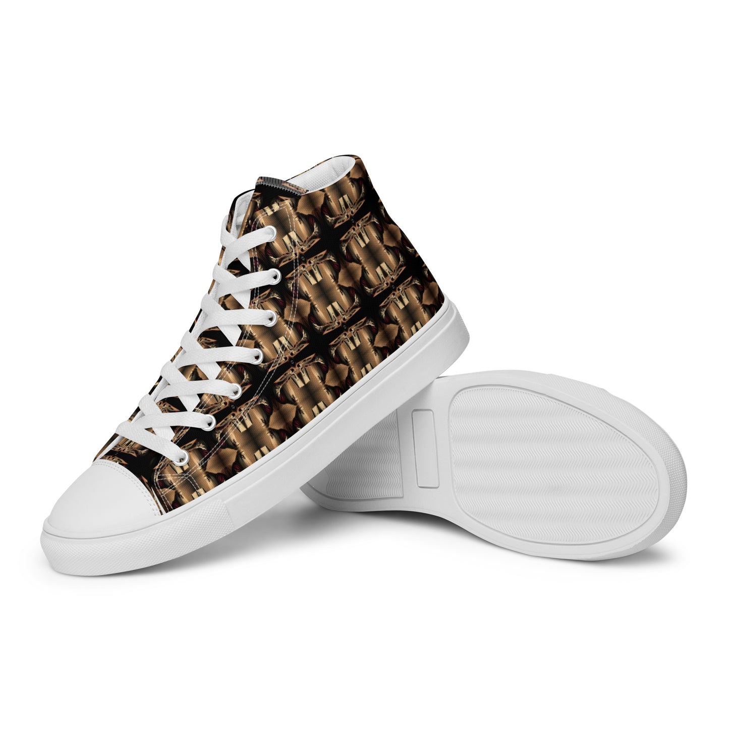 Men’s Premium High Top Canvas Shoes (Full Print) - The God Ball Originals by Chris Rabalais (2024)