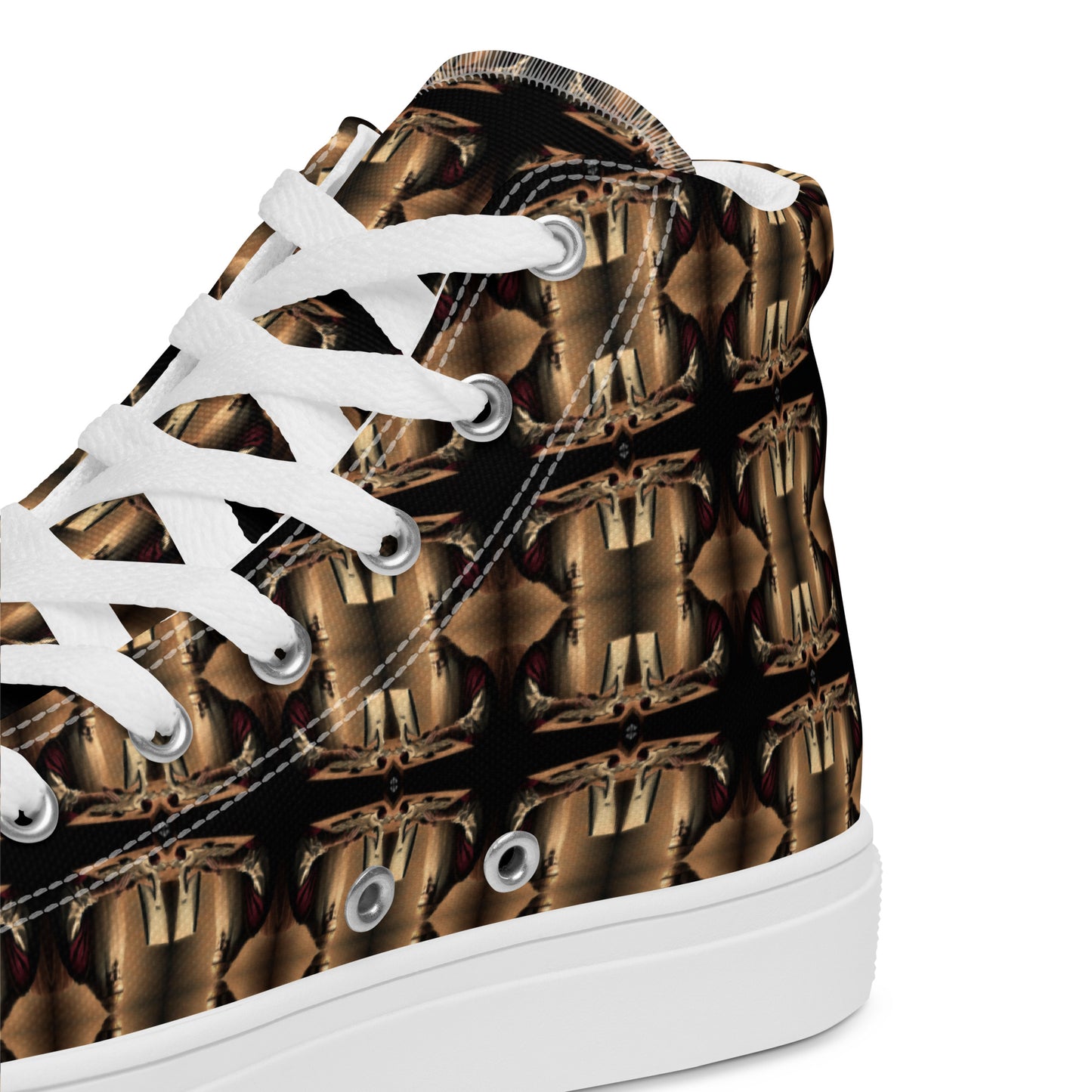 Men’s Premium High Top Canvas Shoes (Full Print) - The God Ball Originals by Chris Rabalais (2024)