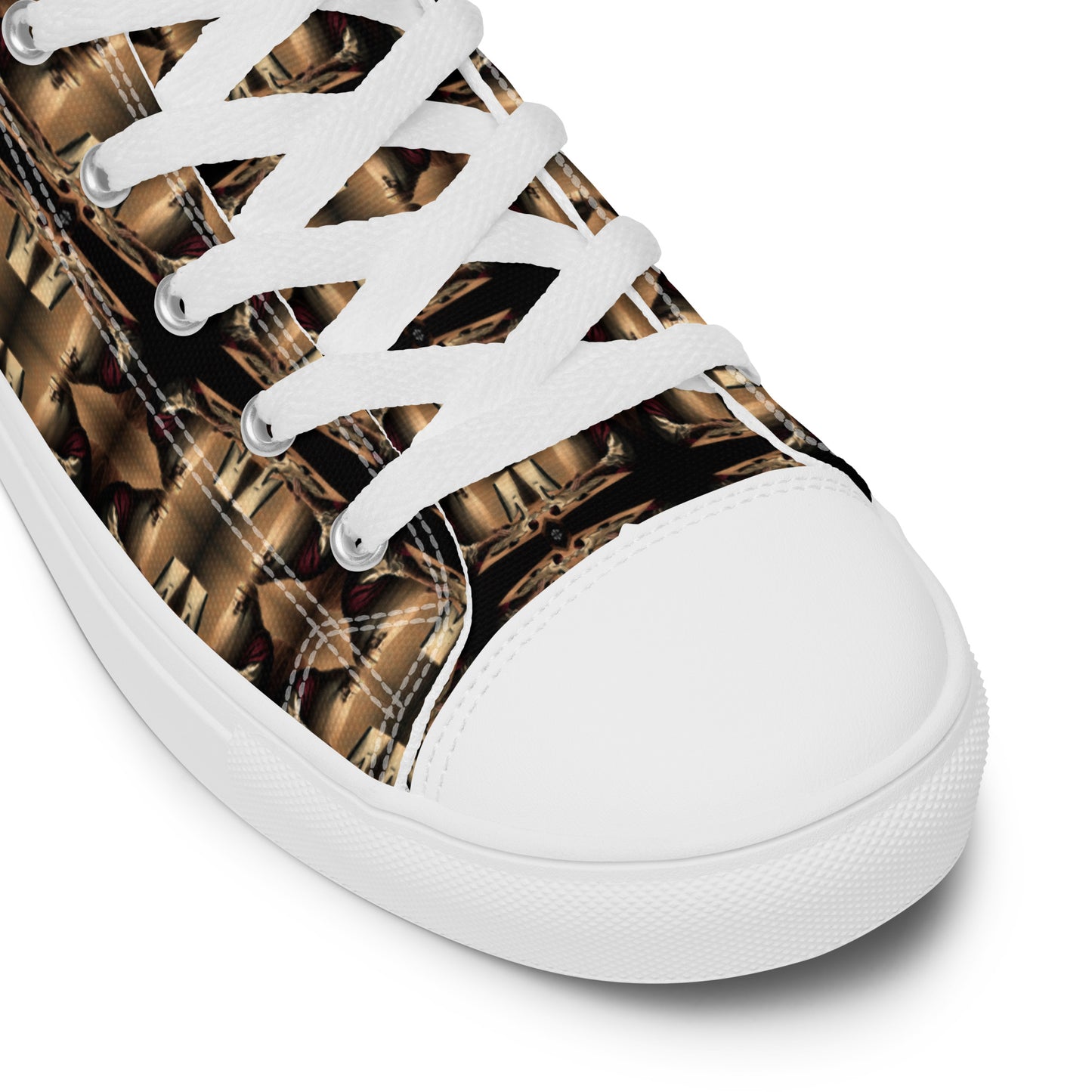 Men’s Premium High Top Canvas Shoes (Full Print) - The God Ball Originals by Chris Rabalais (2024)