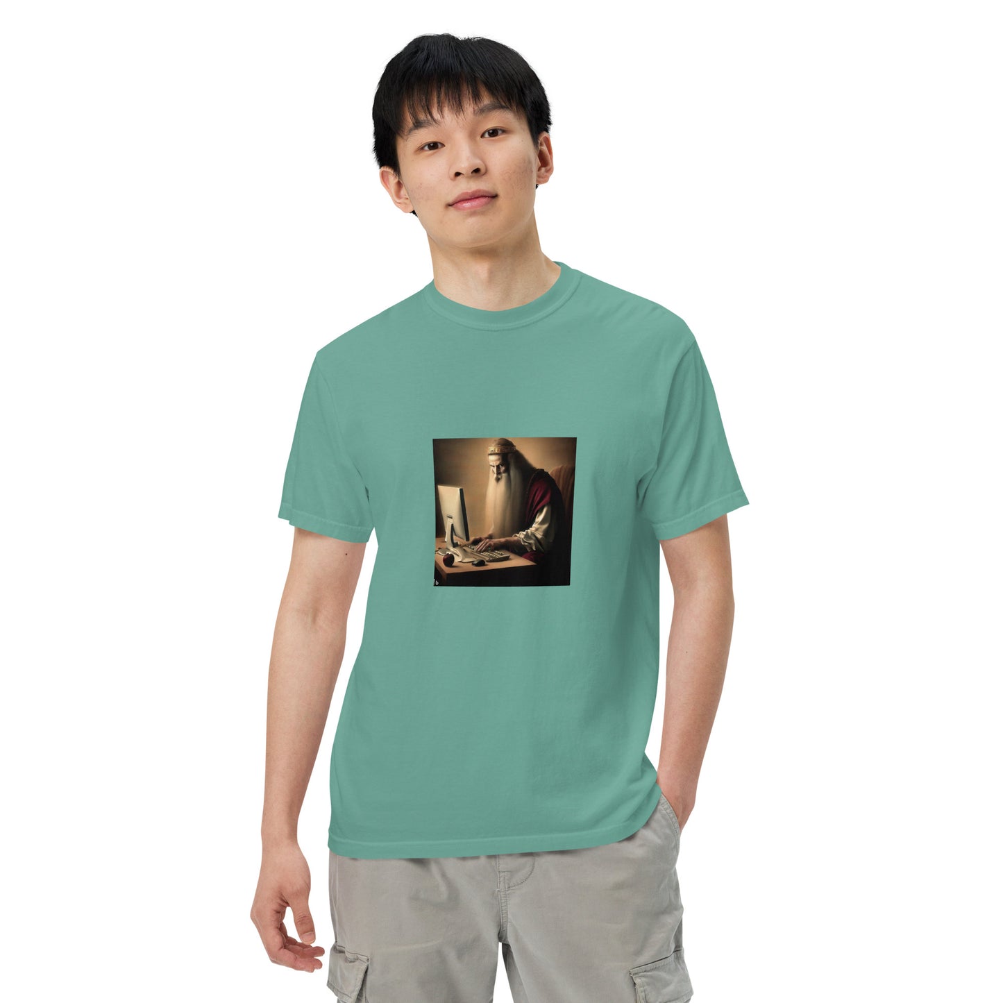 Unisex Garment-Dyed Heavyweight T-Shirt - The God Ball Originals by Chris Rabalais (2024)