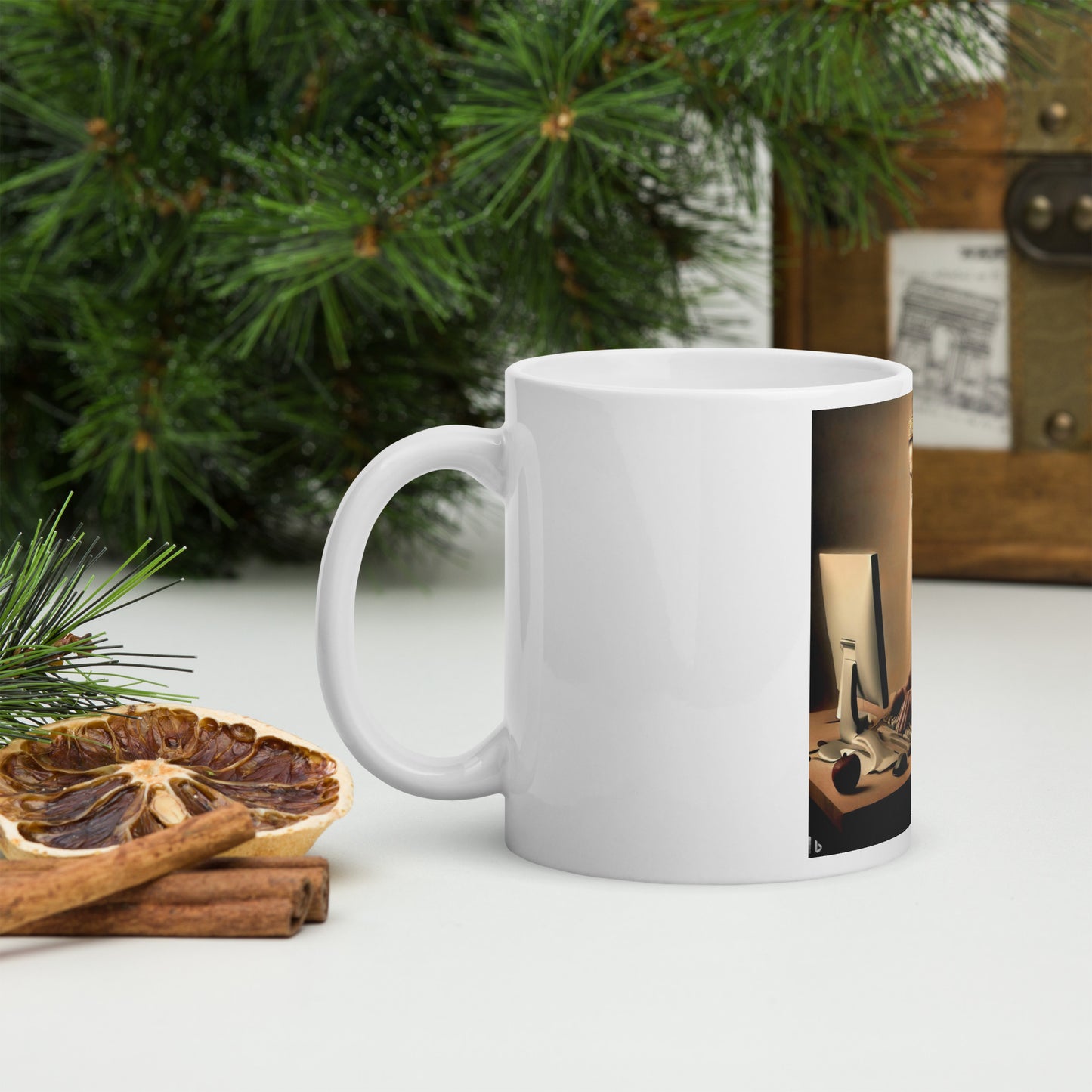 White Glossy Mug - The God Ball Originals by Chris Rabalais (2024)