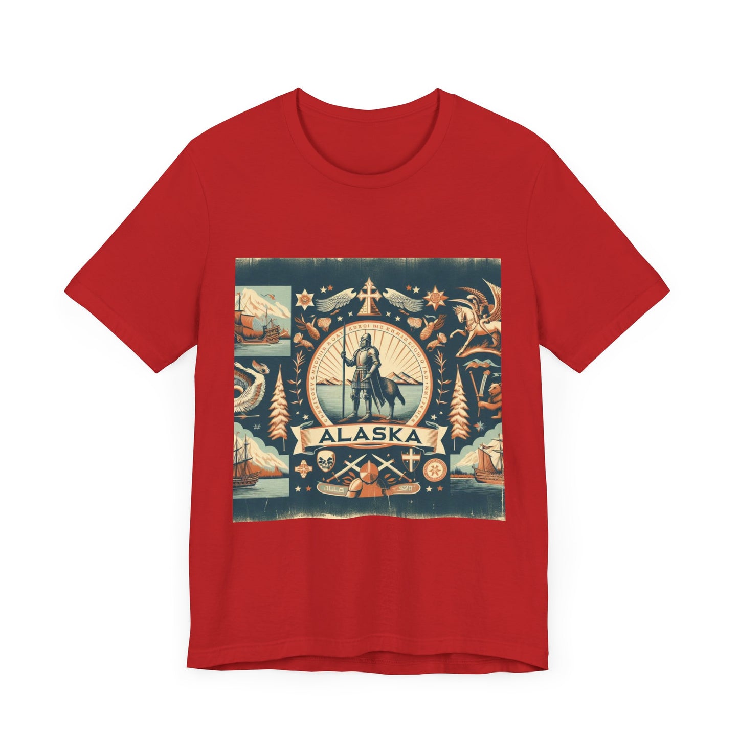 Alaska Vintage Christian Crusader - Unisex Jersey Tee - USA - 100% Charity Benefit - The God Vote Collection by Chris Rabalais