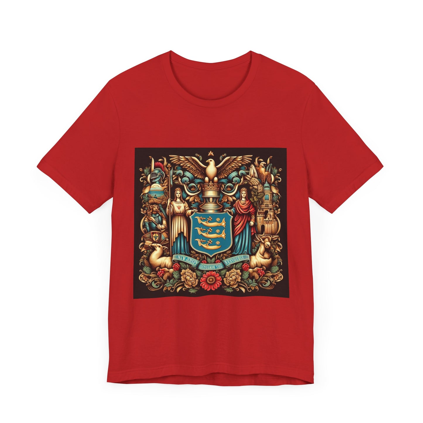 New Jersey Vintage Christian Crusader - Unisex Jersey Tee - USA - 100% Charity Benefit - The God Vote Collection by Chris Rabalais