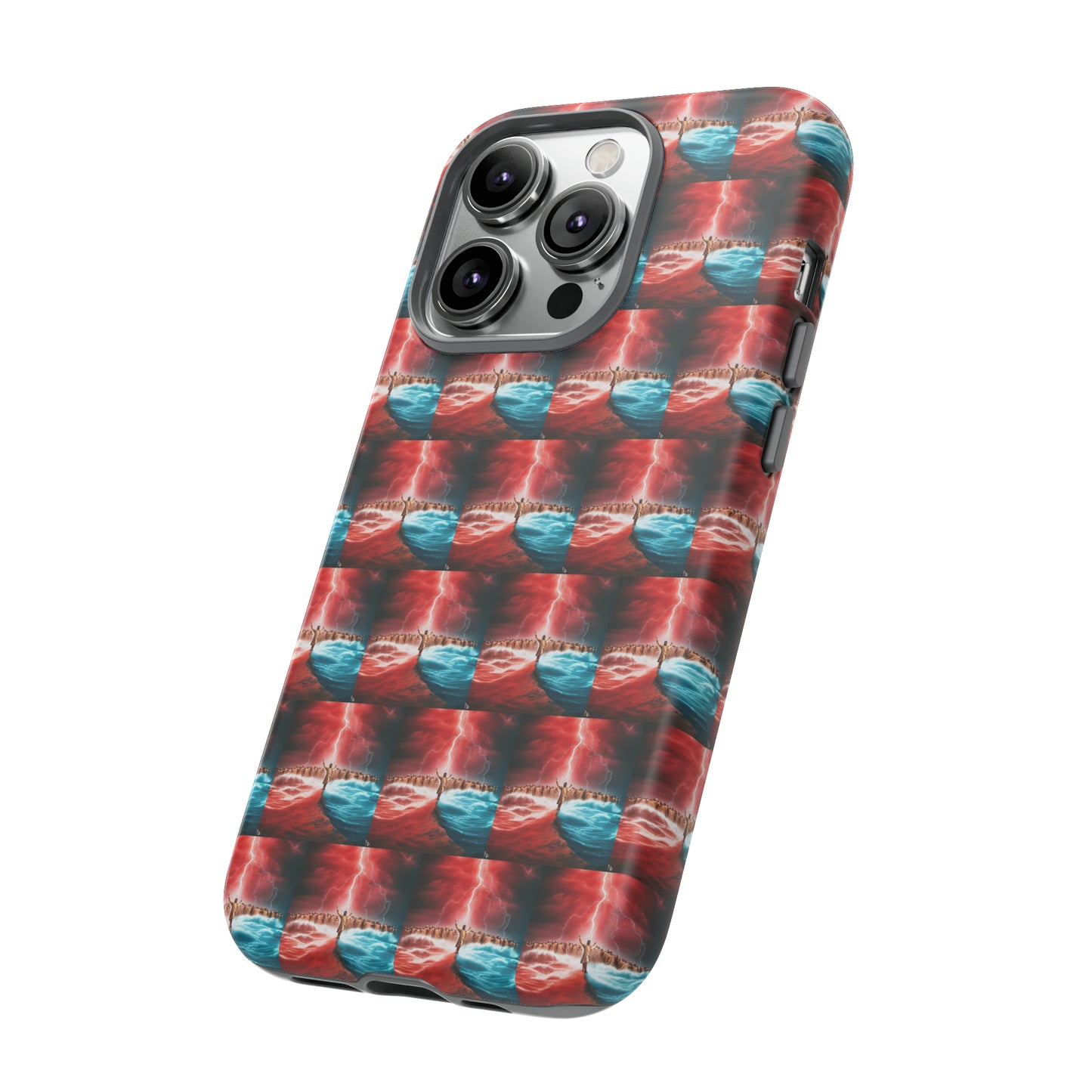 AImagination Collection iPhone Tough Case - "Standing in the Gap" - The God Ball Originals by Chris Rabalais (2024)