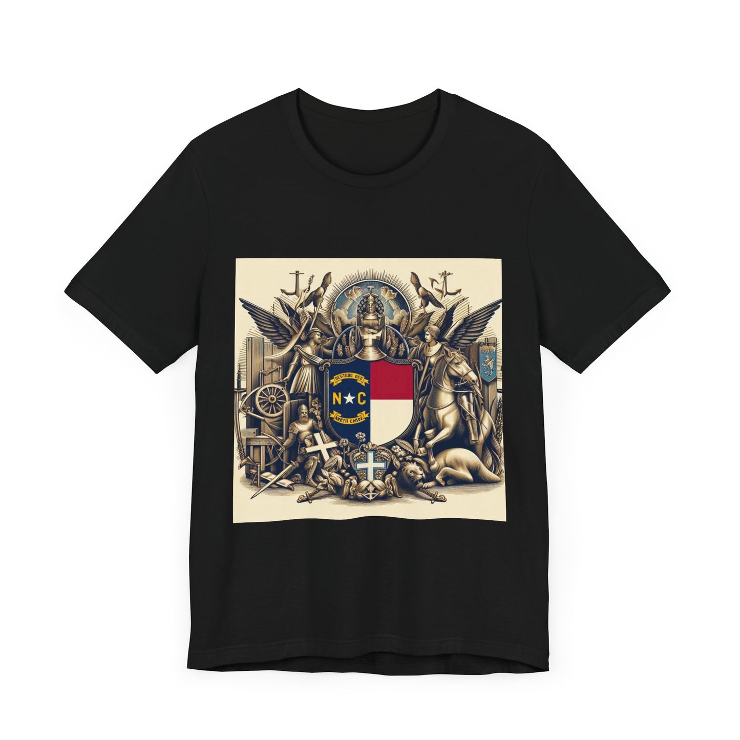 North Carolina Vintage Christian Crusader - Unisex Jersey Tee - USA - 100% Charity Benefit - The God Vote Collection by Chris Rabalais