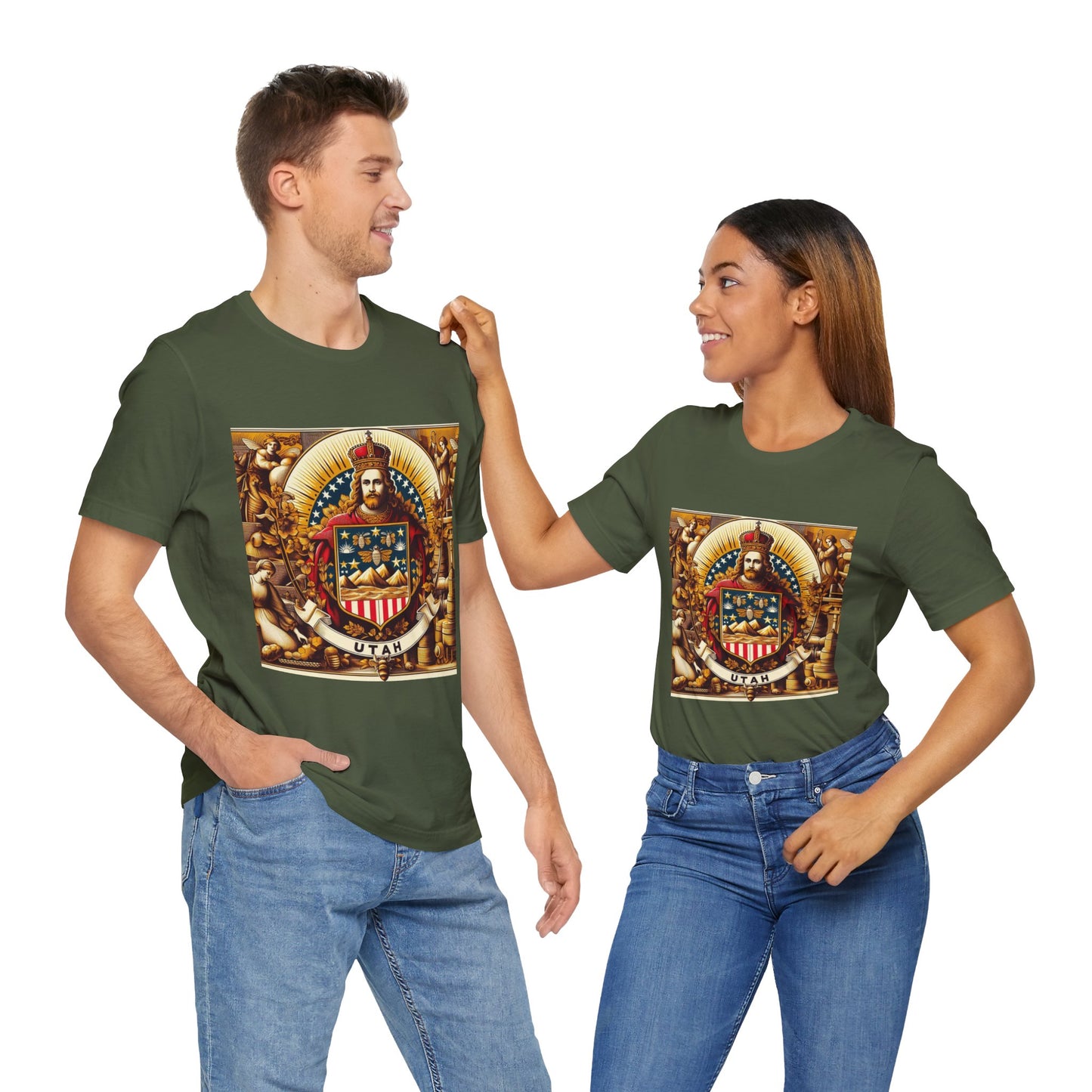 Utah Vintage Christian Crusader - Unisex Jersey Tee - USA - 100% Charity Benefit - The God Vote Collection by Chris Rabalais