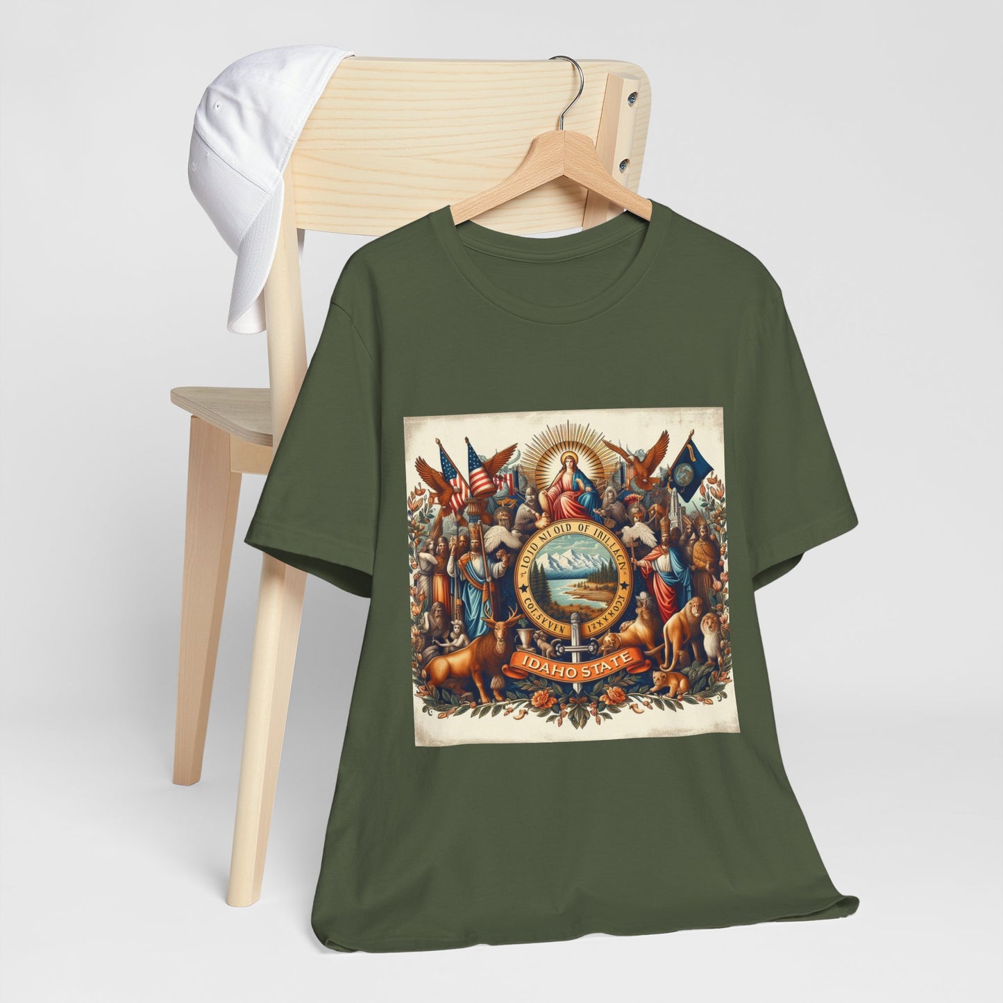 Idaho Vintage Christian Crusader - Unisex Jersey Tee - USA - 100% Charity Benefit - The God Vote Collection by Chris Rabalais