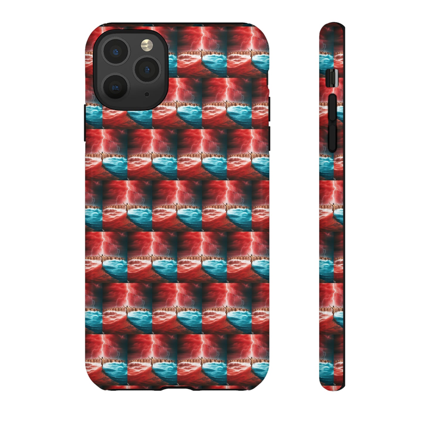 AImagination Collection iPhone Tough Case - "Standing in the Gap" - The God Ball Originals by Chris Rabalais (2024)