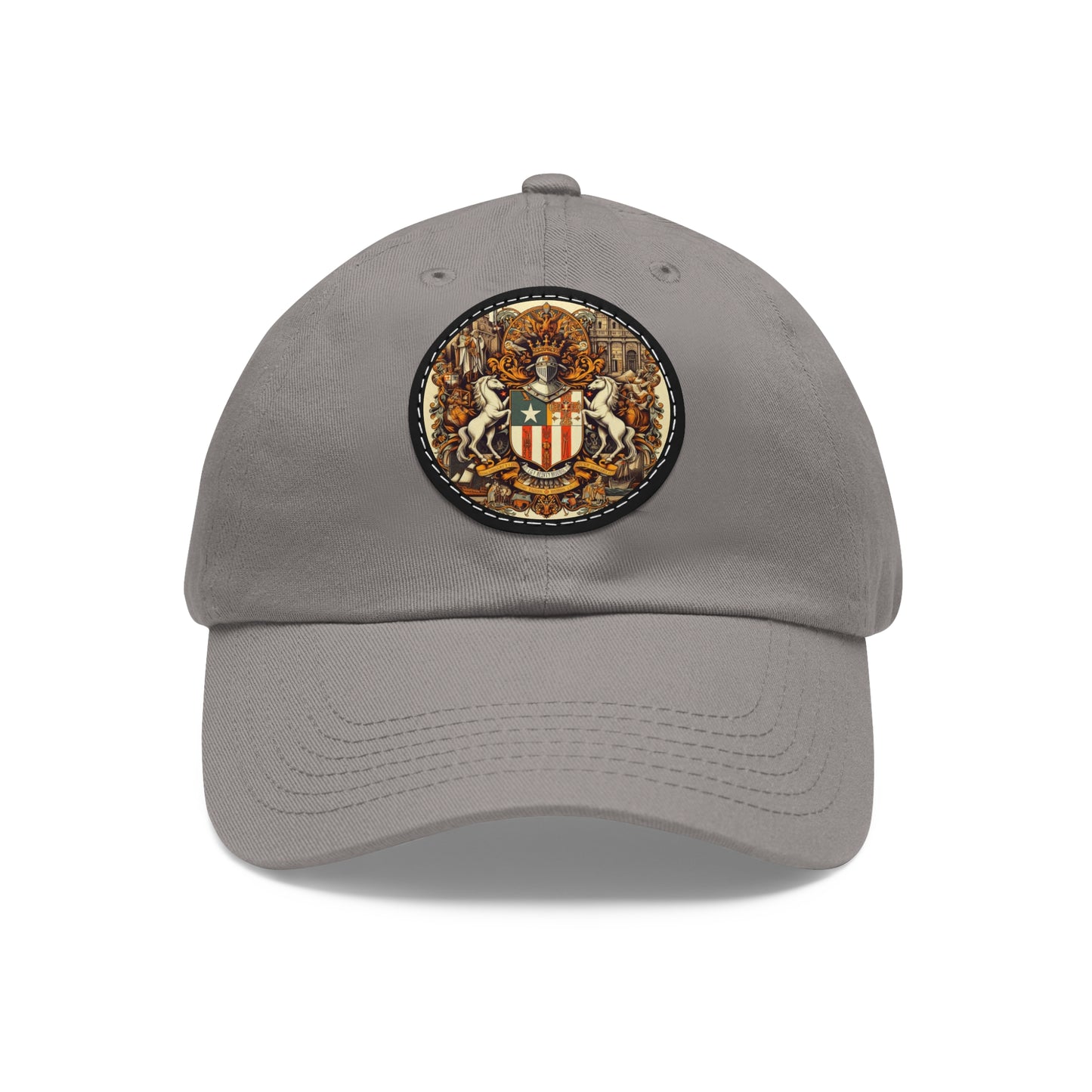 Puerto Rico Vintage Christian Crusader Campaign Hat - Chino Twill Leather Logo - 100% Charity - The God Vote Collection by Chris Rabalais
