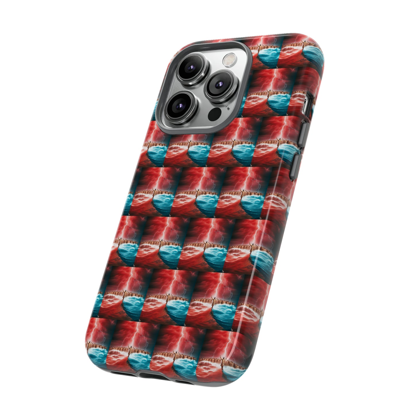 AImagination Collection iPhone Tough Case - "Standing in the Gap" - The God Ball Originals by Chris Rabalais (2024)
