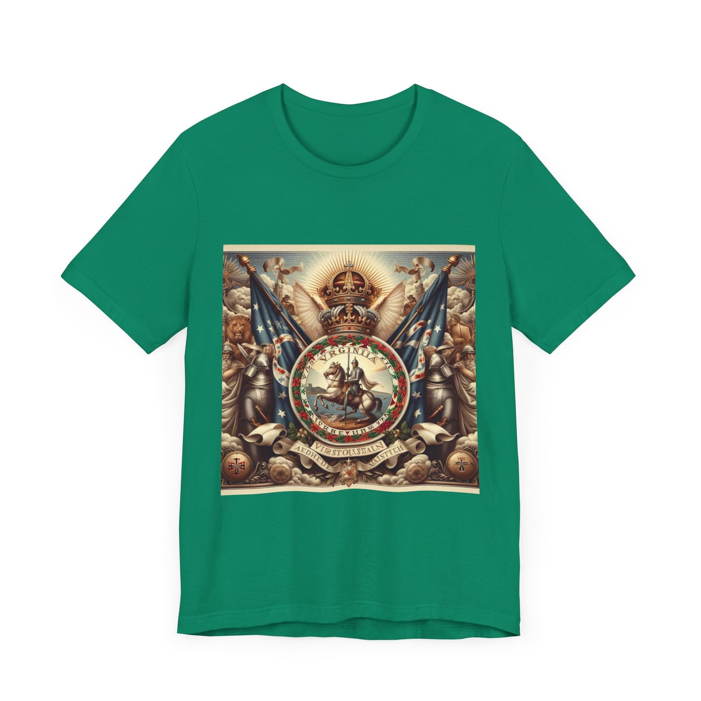 Virginia Vintage Christian Crusader - Unisex Jersey Tee - USA - 100% Charity Benefit - The God Vote Collection by Chris Rabalais