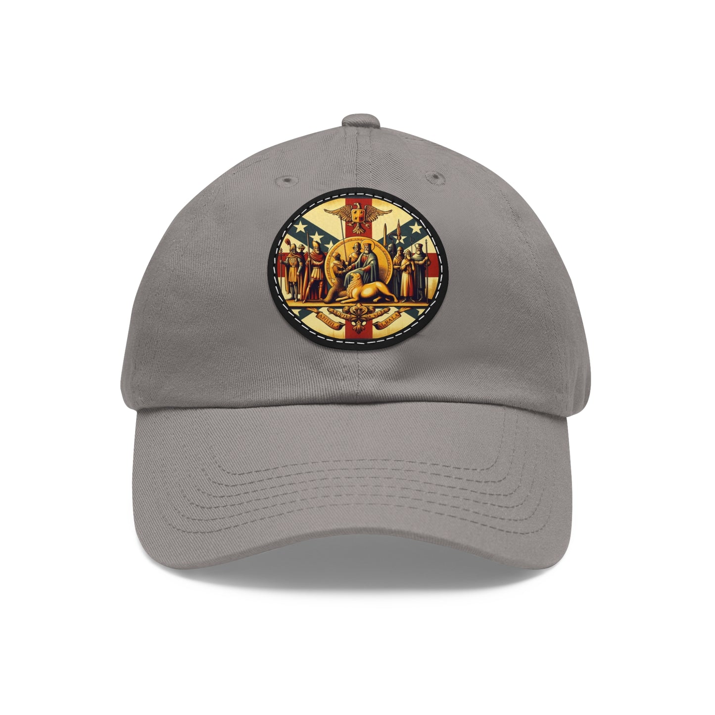 Alabama Vintage Christian Crusader Campaign Hat - Chino Twill Leather Logo - 100% Charity - The God Vote Collection by Chris Rabalais