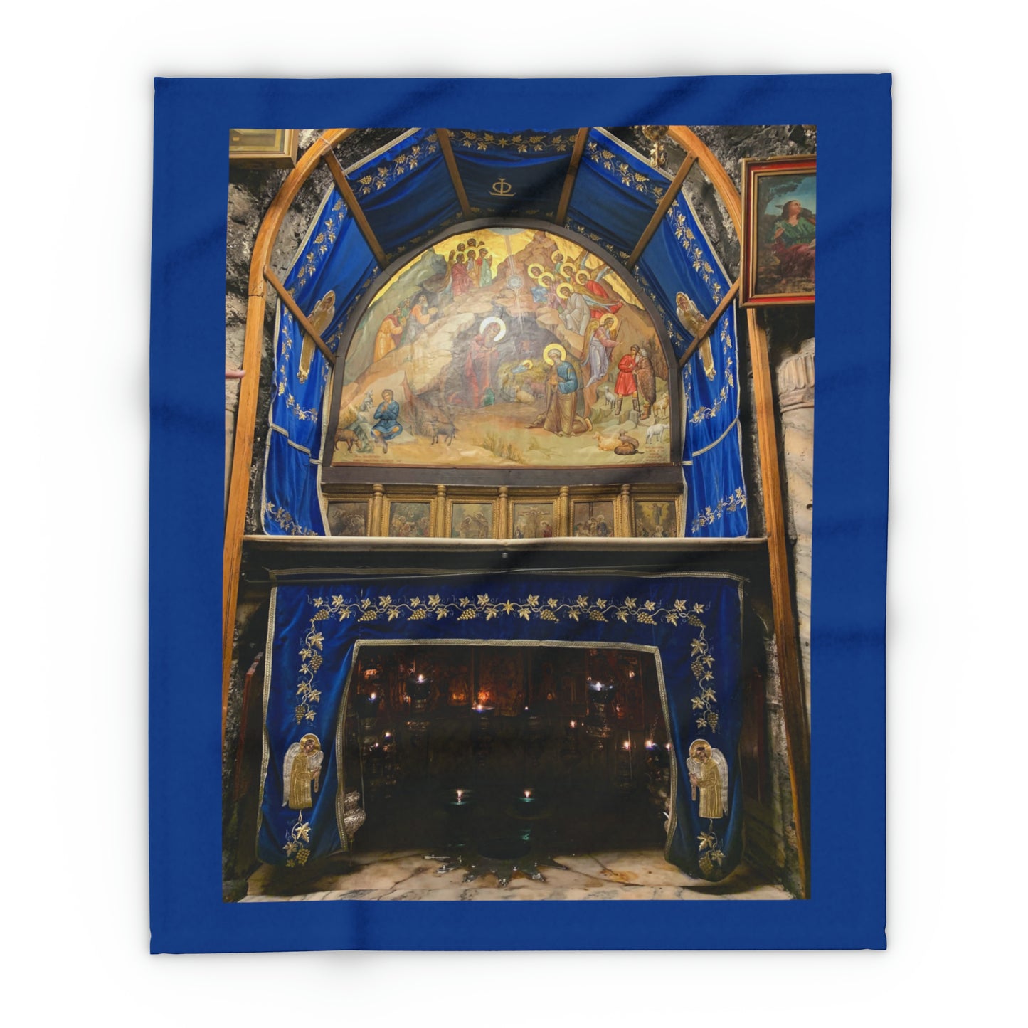 Holy Land Origins Arctic Fleece Blanket - Church of the Nativity at Bethlehem - The God Ball Originals by Chris Rabalais (2024)