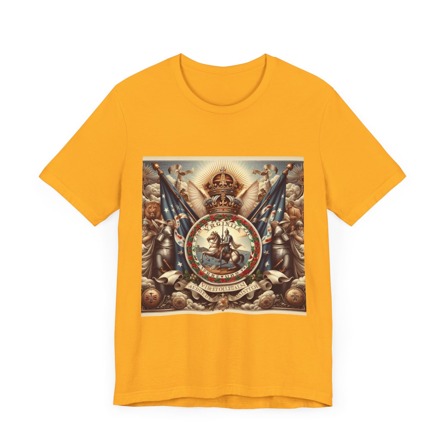 Virginia Vintage Christian Crusader - Unisex Jersey Tee - USA - 100% Charity Benefit - The God Vote Collection by Chris Rabalais