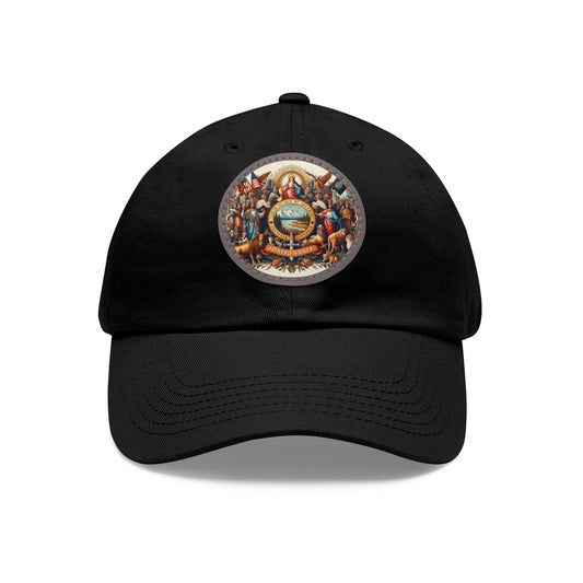 Idaho Vintage Christian Crusader Campaign Hat - Chino Twill Leather Logo - 100% Charity - The God Vote Collection by Chris Rabalais