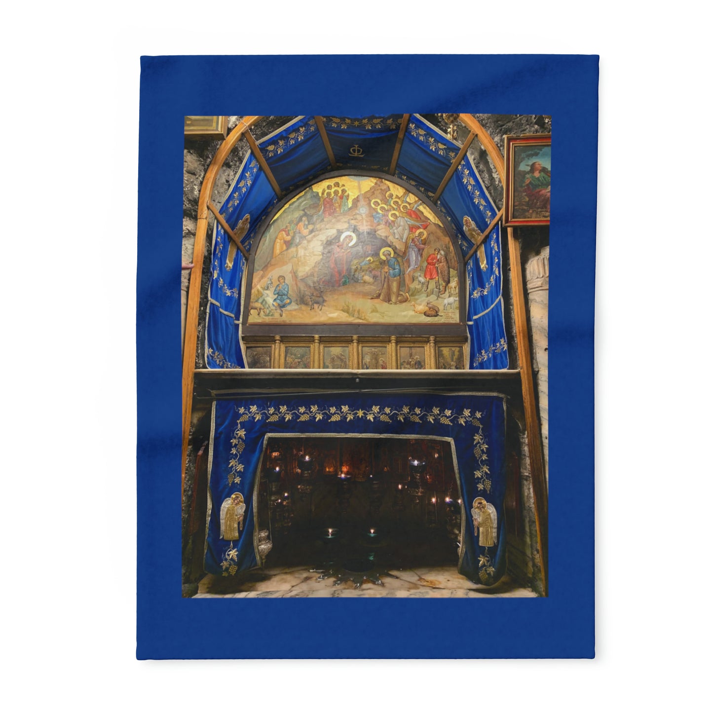 Holy Land Origins Arctic Fleece Blanket - Church of the Nativity at Bethlehem - The God Ball Originals by Chris Rabalais (2024)