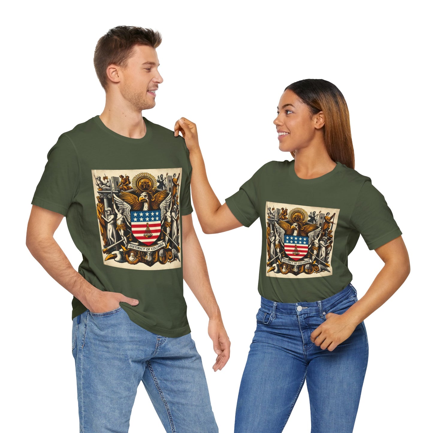 Washington DC Vintage Christian Crusader - Unisex Jersey Tee - USA - 100% Charity Benefit - The God Vote Collection by Chris Rabalais