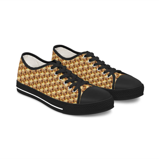 AImagination Collection Women's Low Top Sneakers - "The Golden Kingdom" - The God Ball Originals by Chris Rabalais (2024)