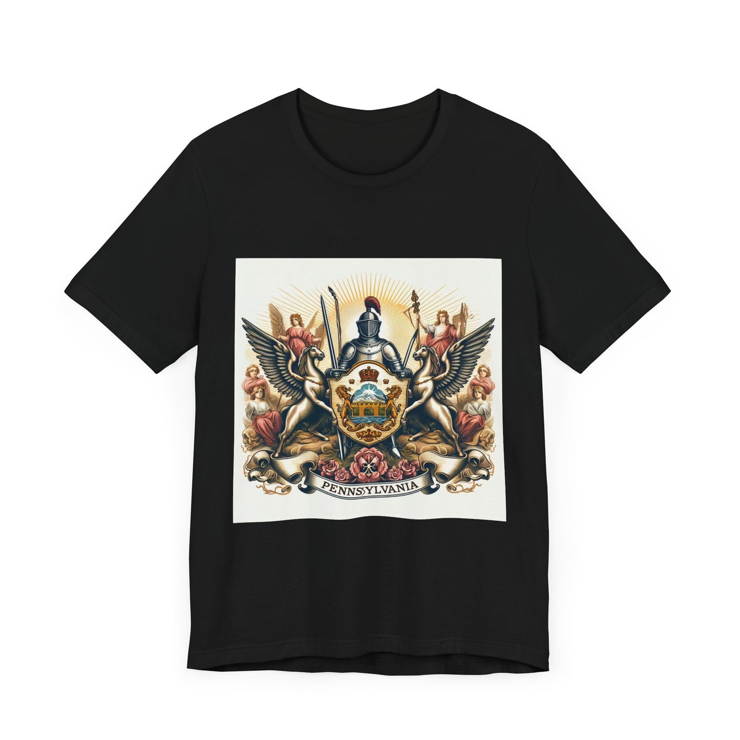 Pennsylvania Vintage Christian Crusader - Unisex Jersey Tee - USA - 100% Charity Benefit - The God Vote Collection by Chris Rabalais