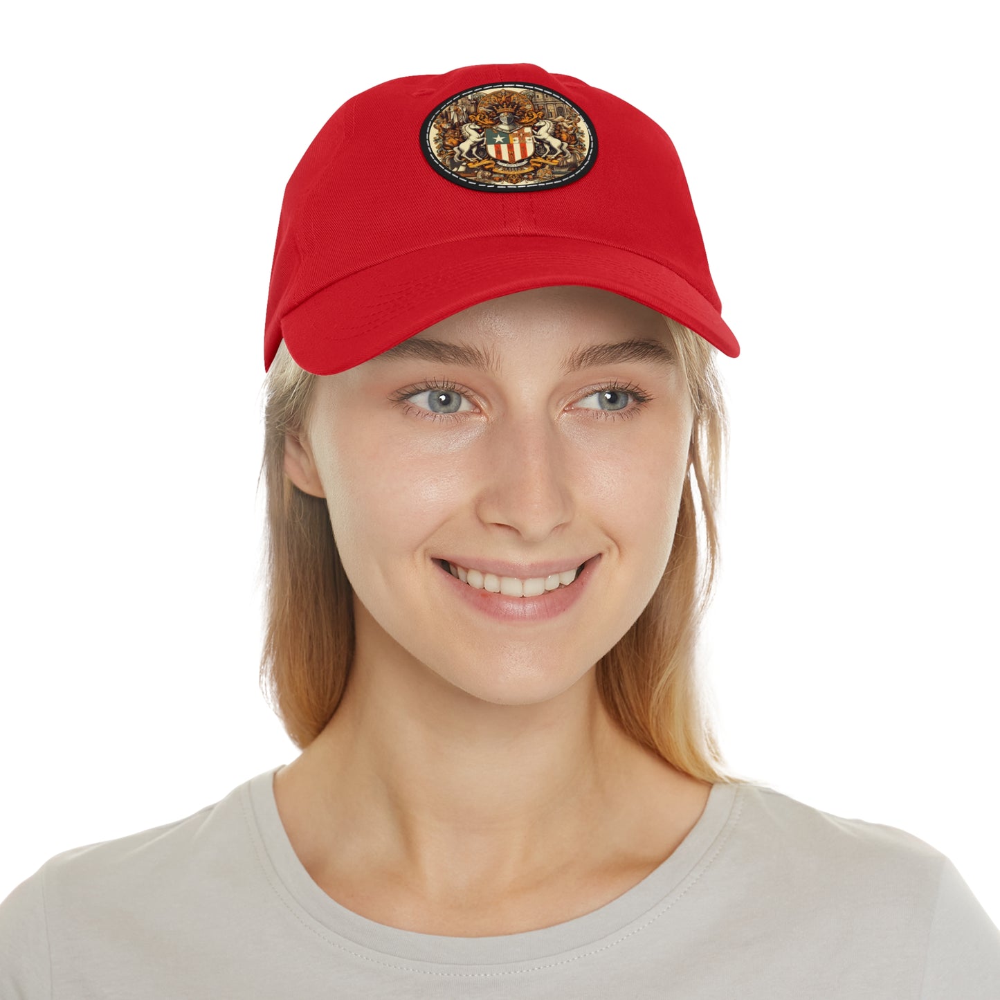 Puerto Rico Vintage Christian Crusader Campaign Hat - Chino Twill Leather Logo - 100% Charity - The God Vote Collection by Chris Rabalais
