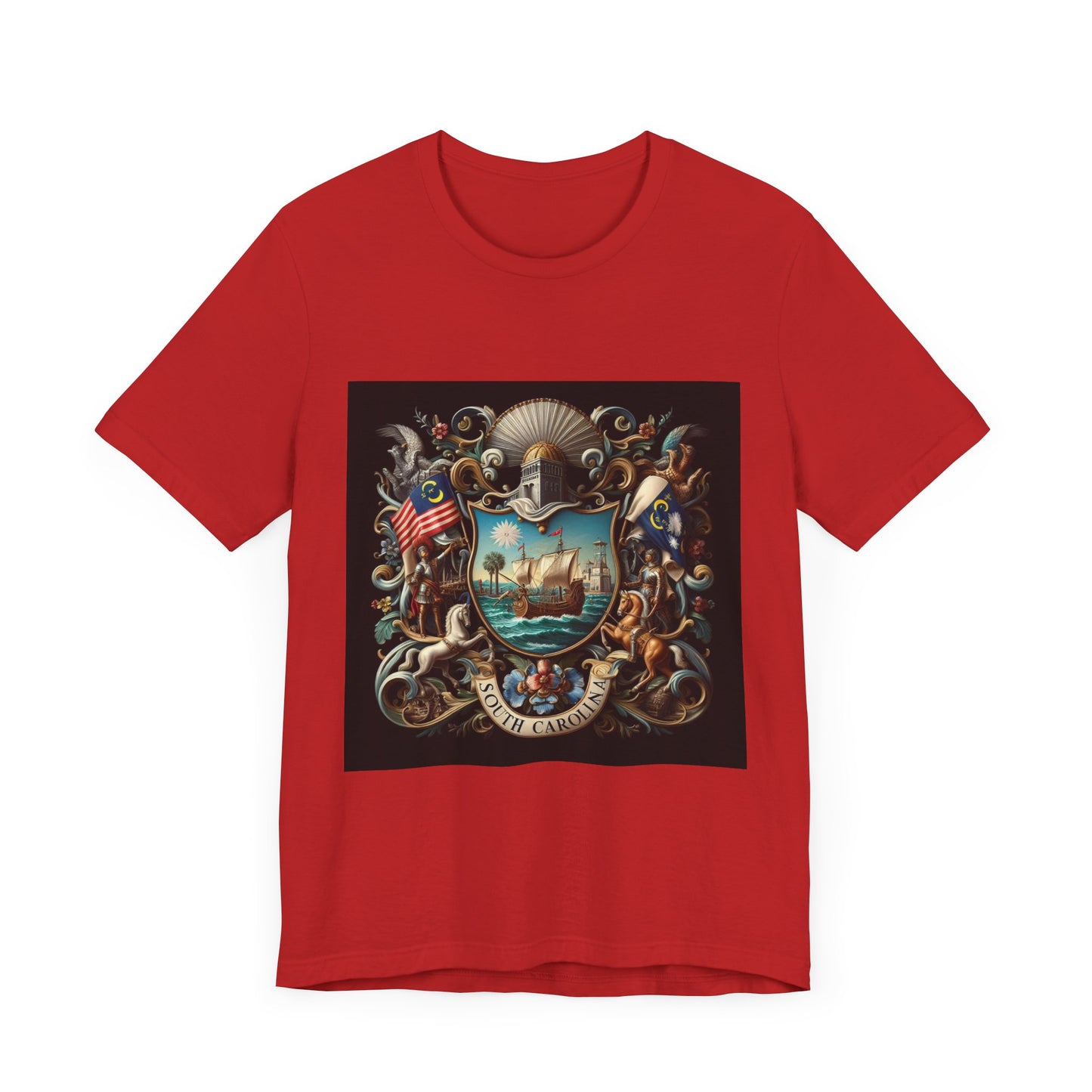 South Carolina Vintage Christian Crusader - Unisex Jersey Tee - USA - 100% Charity Benefit - The God Vote Collection by Chris Rabalais