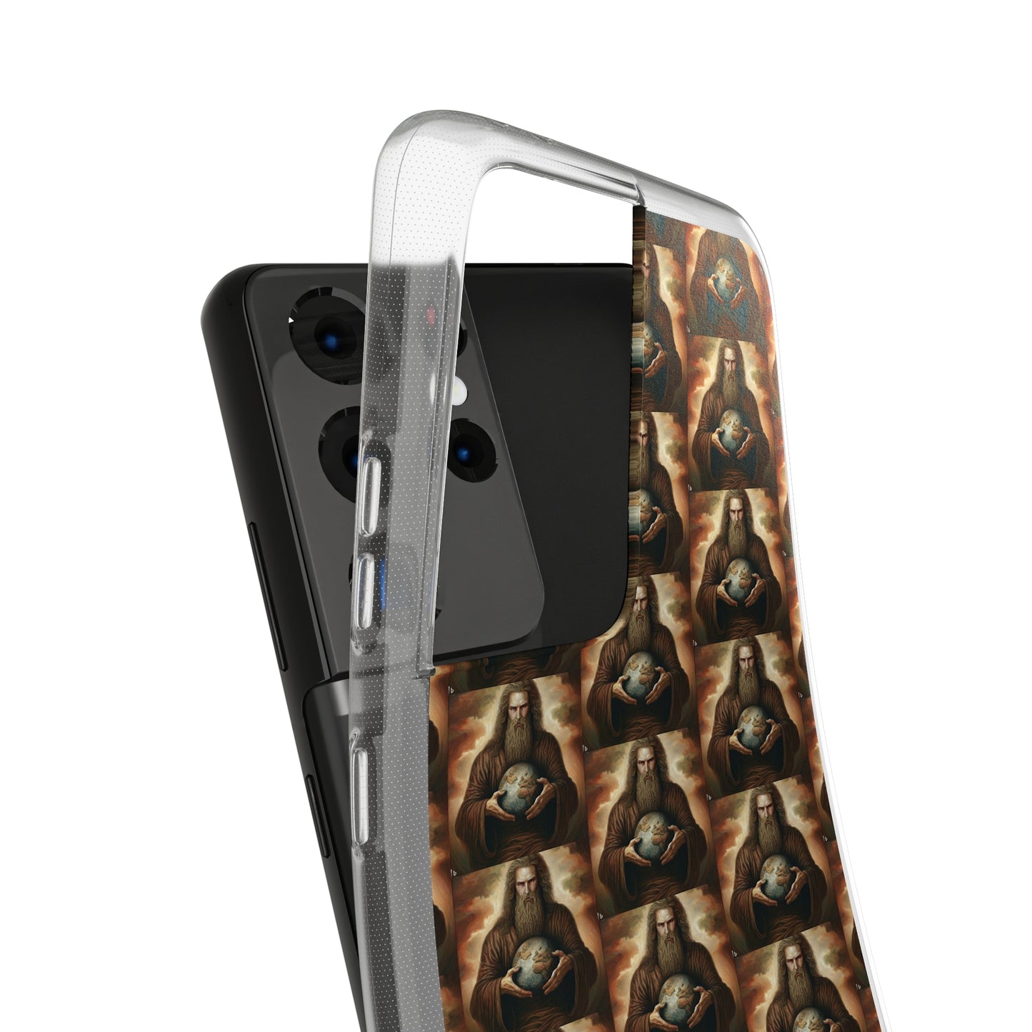 AImagination Collection Soft Phone Cases - "Yahweh's World" - The God Ball Originals by Chris Rabalais (2024)