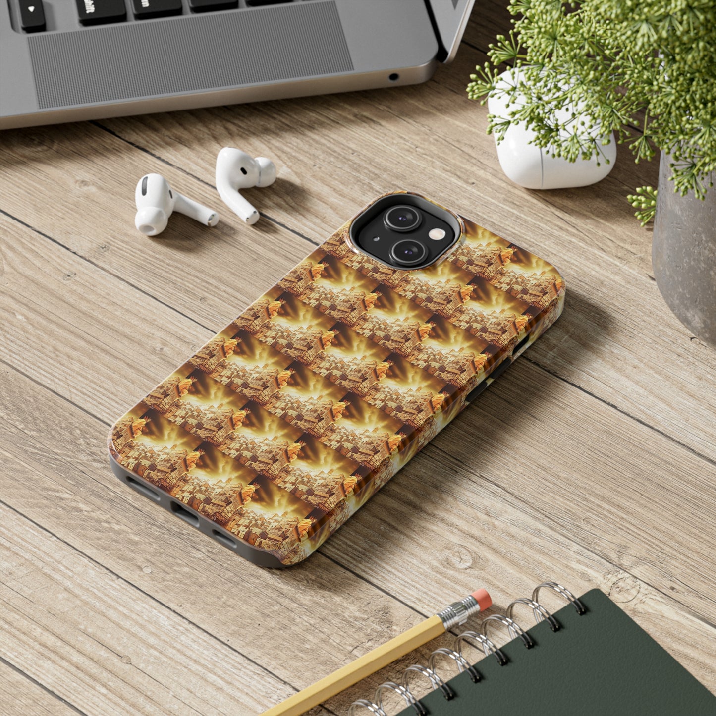 AImagination Collection Apple iPhone Tough Case - "The Golden Kingdom" - The God Ball Originals by Chris Rabalais