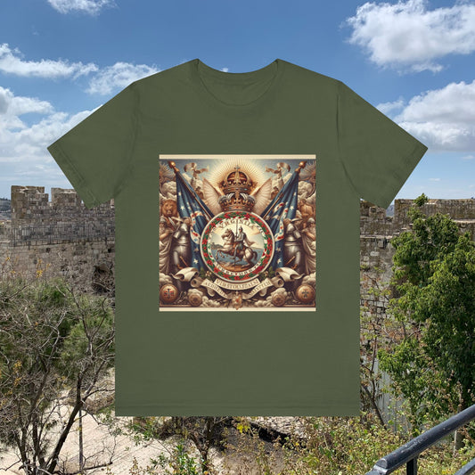 Virginia Vintage Christian Crusader - Unisex Jersey Tee - USA - 100% Charity Benefit - The God Vote Collection by Chris Rabalais