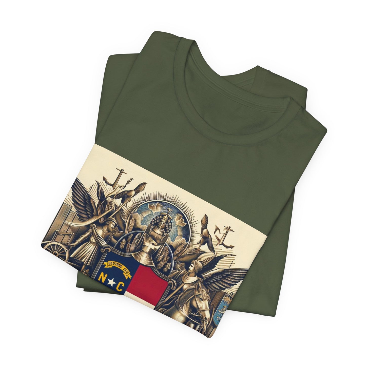 North Carolina Vintage Christian Crusader - Unisex Jersey Tee - USA - 100% Charity Benefit - The God Vote Collection by Chris Rabalais