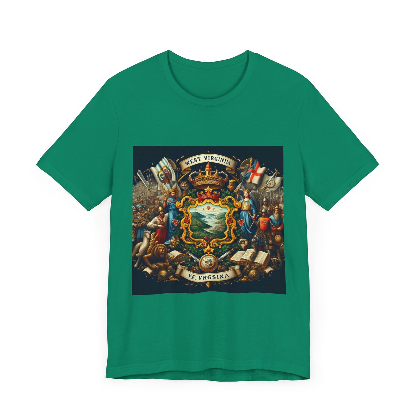 West Virginia Vintage Christian Crusader - Unisex Jersey Tee - USA - 100% Charity Benefit - The God Vote Collection by Chris Rabalais