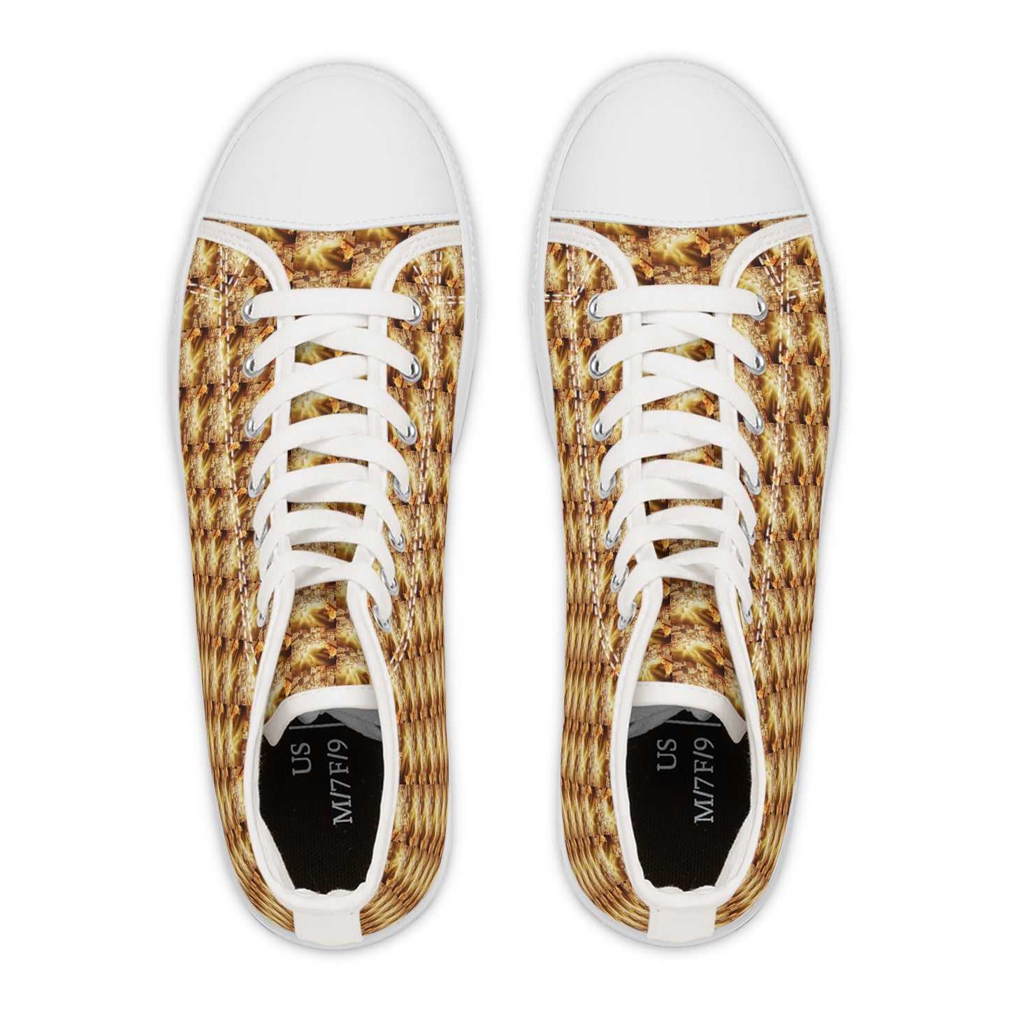 AImagination Collection Women's High Top Sneakers - "The Golden Kingdom" - The God Ball Originals by Chris Rabalais (2024)