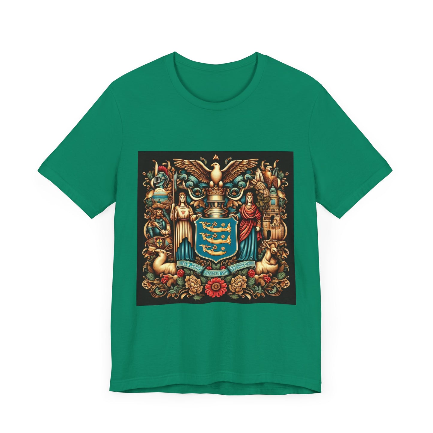 New Jersey Vintage Christian Crusader - Unisex Jersey Tee - USA - 100% Charity Benefit - The God Vote Collection by Chris Rabalais