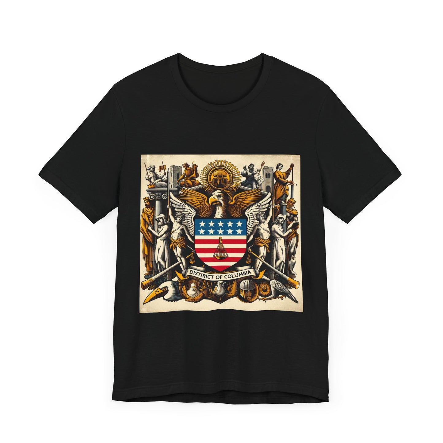 Washington DC Vintage Christian Crusader - Unisex Jersey Tee - USA - 100% Charity Benefit - The God Vote Collection by Chris Rabalais