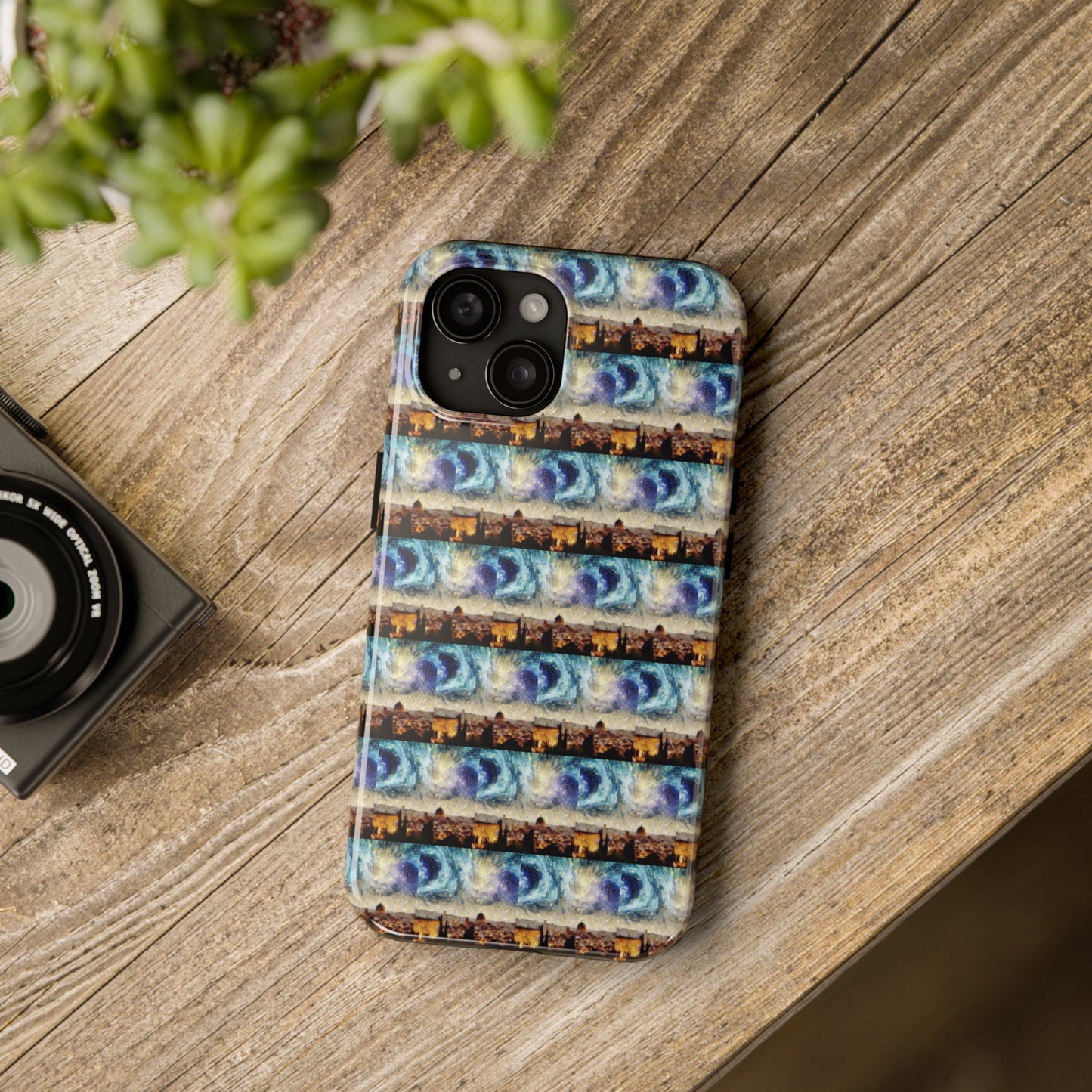 AImagination Collection iPhone Tough Case - "Starry Jerusalem" - The God Ball Originals by Chris Rabalais (2024)