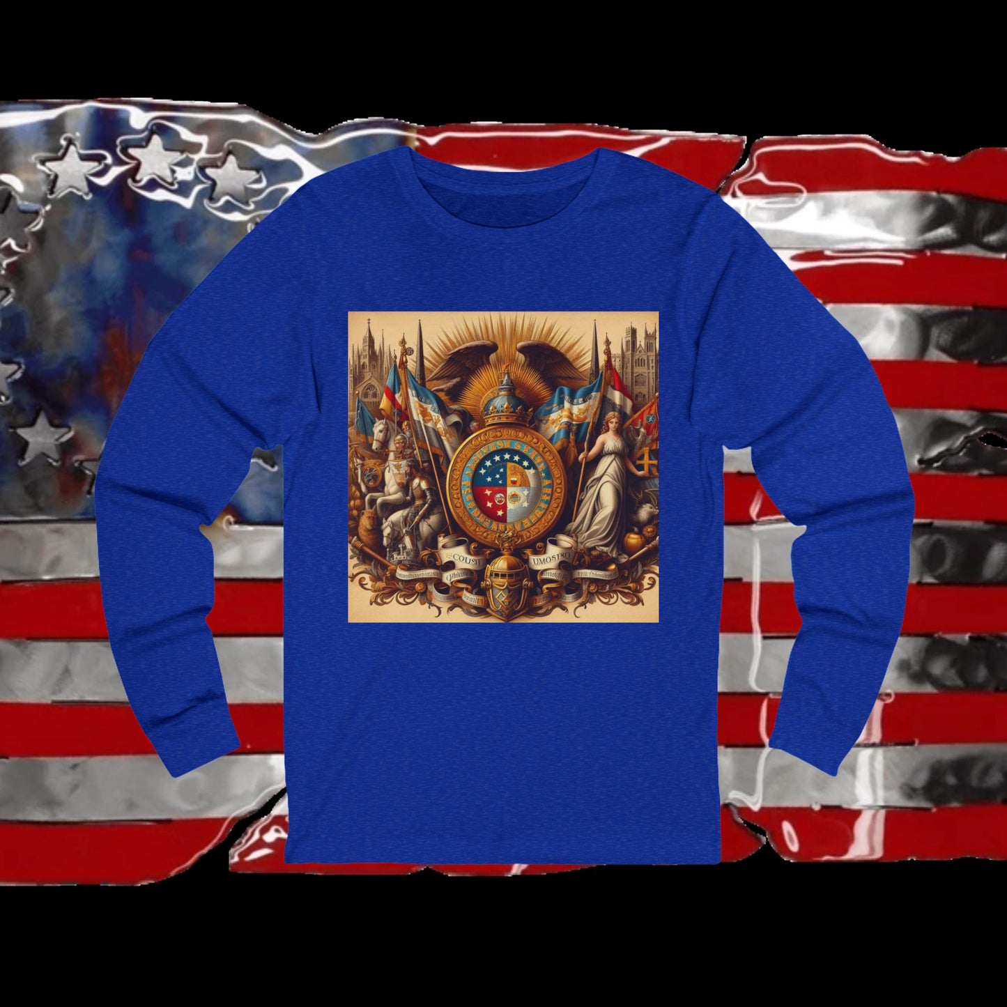 Missouri Vintage Christian Crusader - Premium Unisex Long Sleeve Jersey Tee - 100% Charity - The God Vote Collection by Chris Rabalais