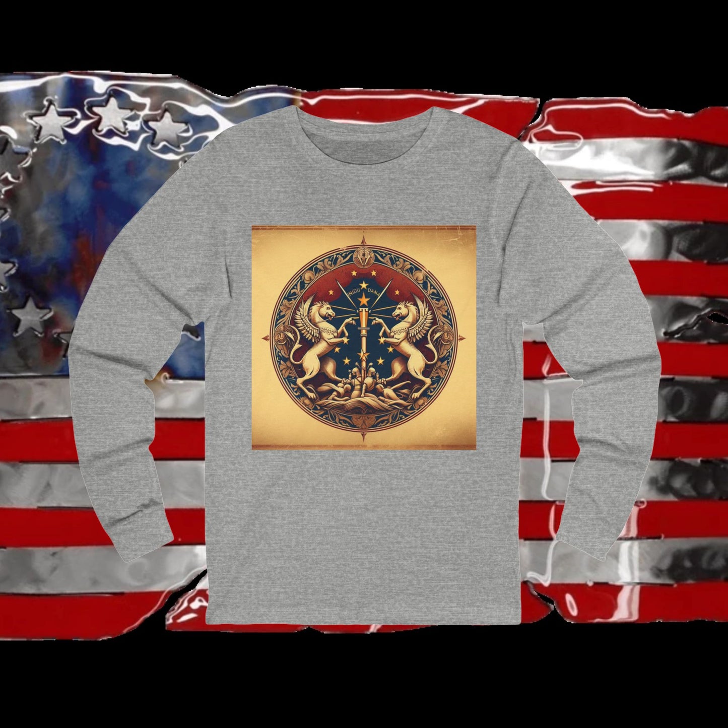 Indiana Vintage Christian Crusader - Unisex Premium Long Sleeve Jersey Tee - 100% Charity - The God Vote Collection by Chris Rabalais