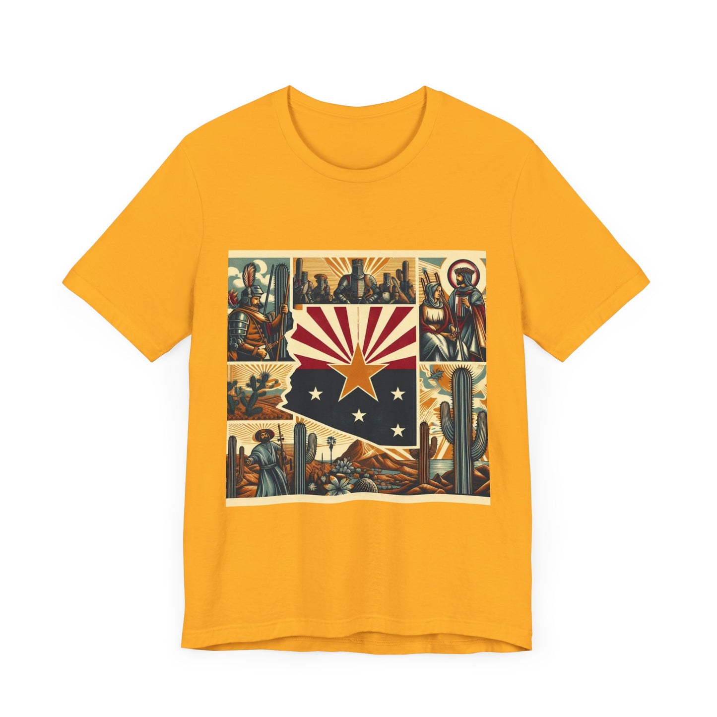 Arizona Vintage Christian Crusader - Unisex Jersey Tee - USA - 100% Charity Benefit - The God Vote Collection by Chris Rabalais