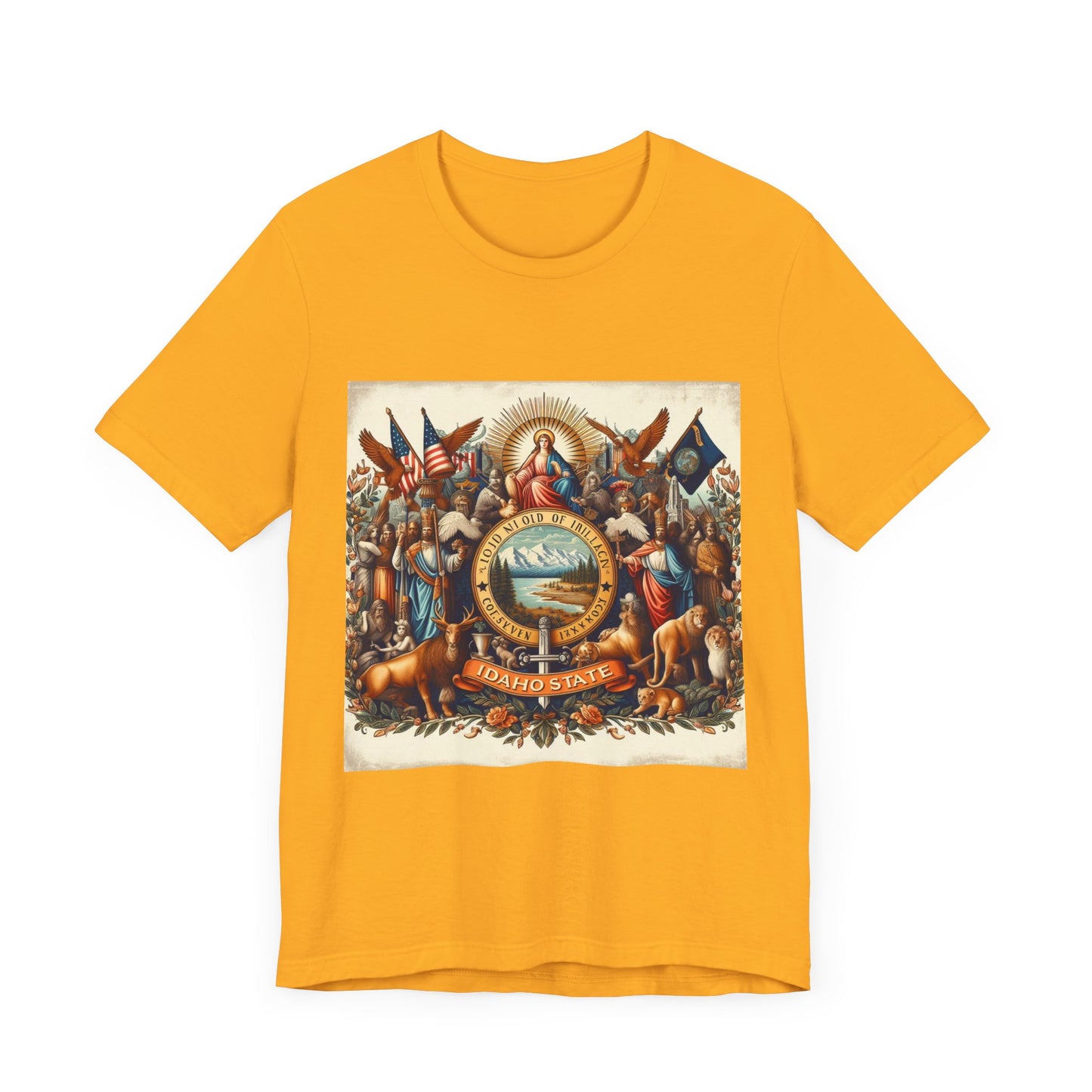 Idaho Vintage Christian Crusader - Unisex Jersey Tee - USA - 100% Charity Benefit - The God Vote Collection by Chris Rabalais