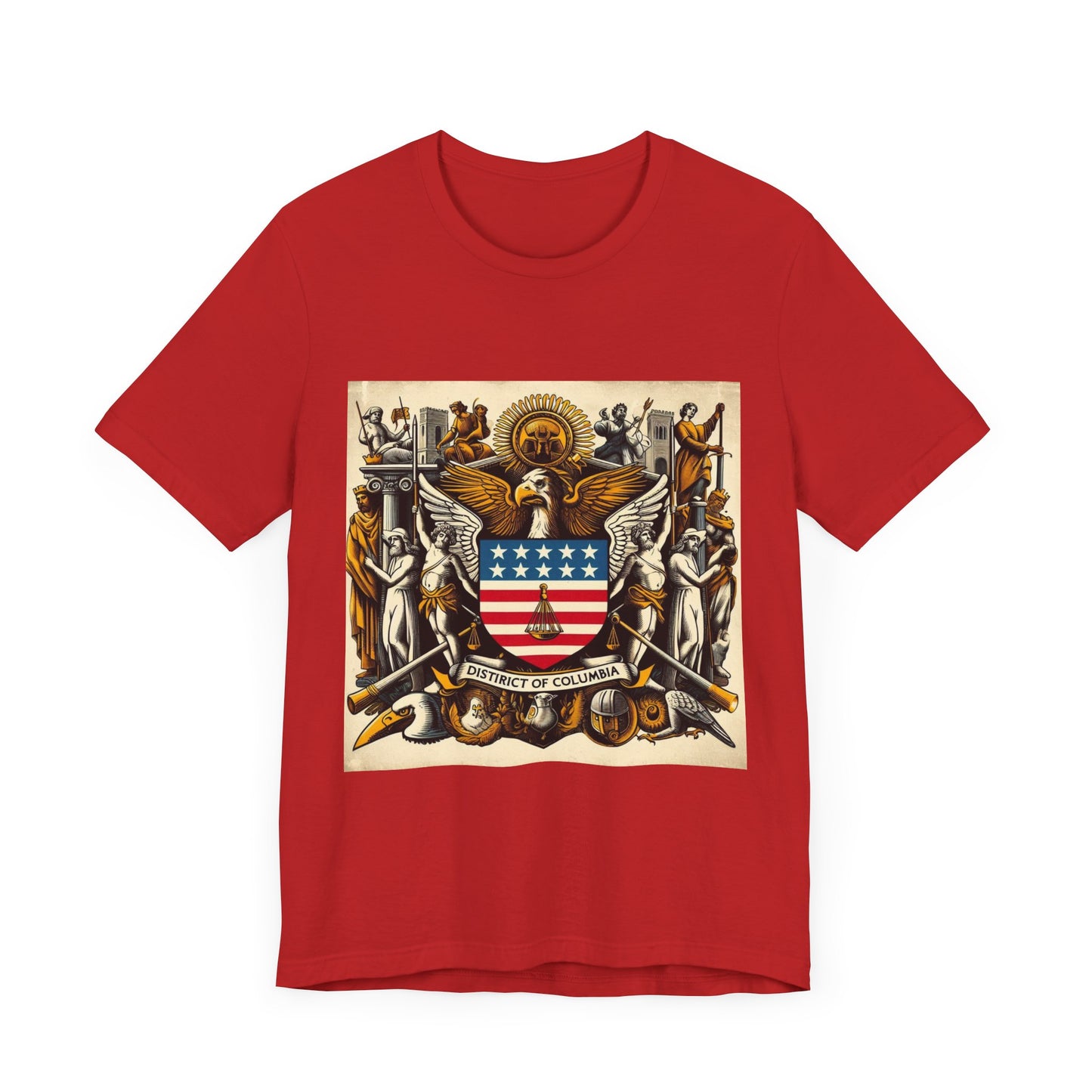 Washington DC Vintage Christian Crusader - Unisex Jersey Tee - USA - 100% Charity Benefit - The God Vote Collection by Chris Rabalais