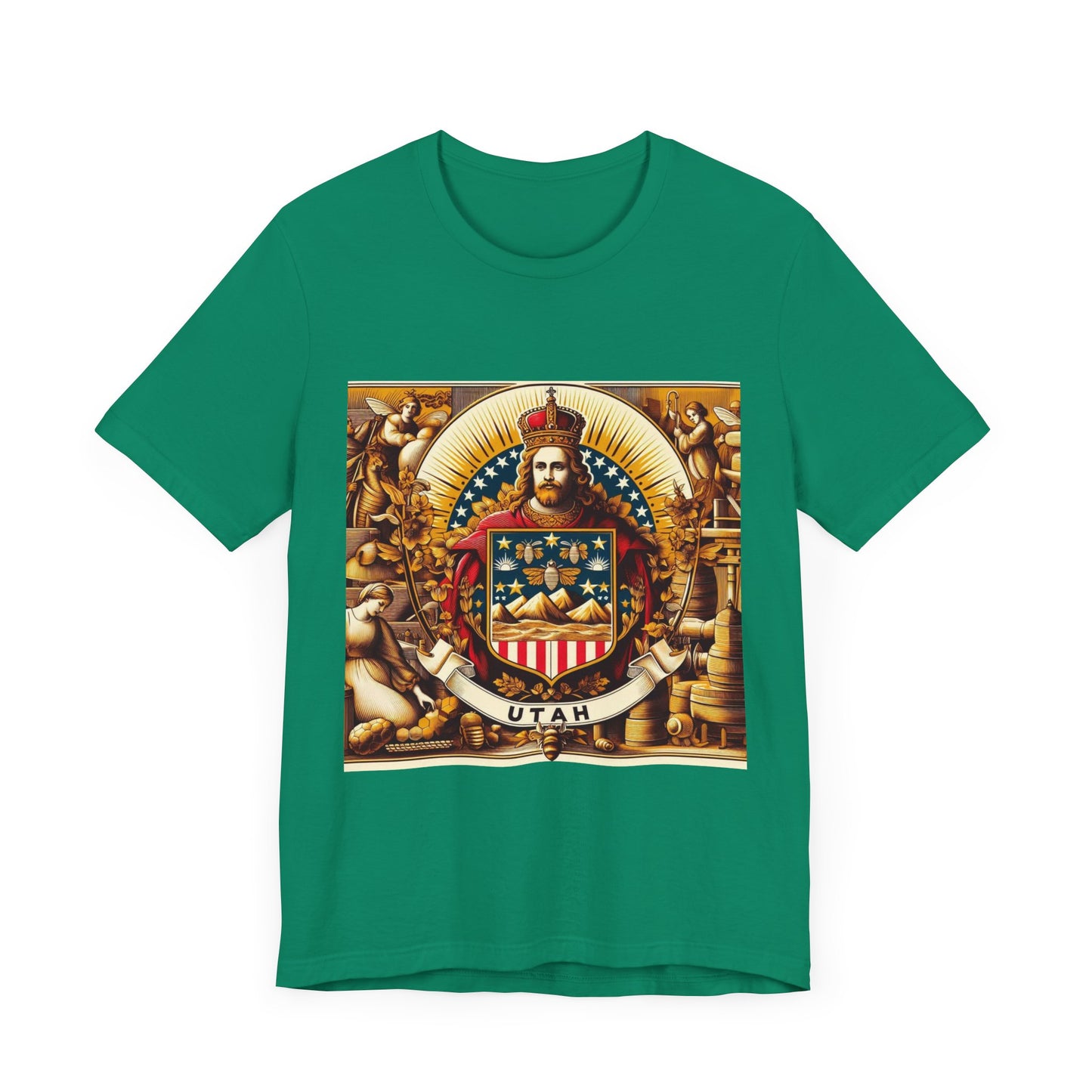 Utah Vintage Christian Crusader - Unisex Jersey Tee - USA - 100% Charity Benefit - The God Vote Collection by Chris Rabalais