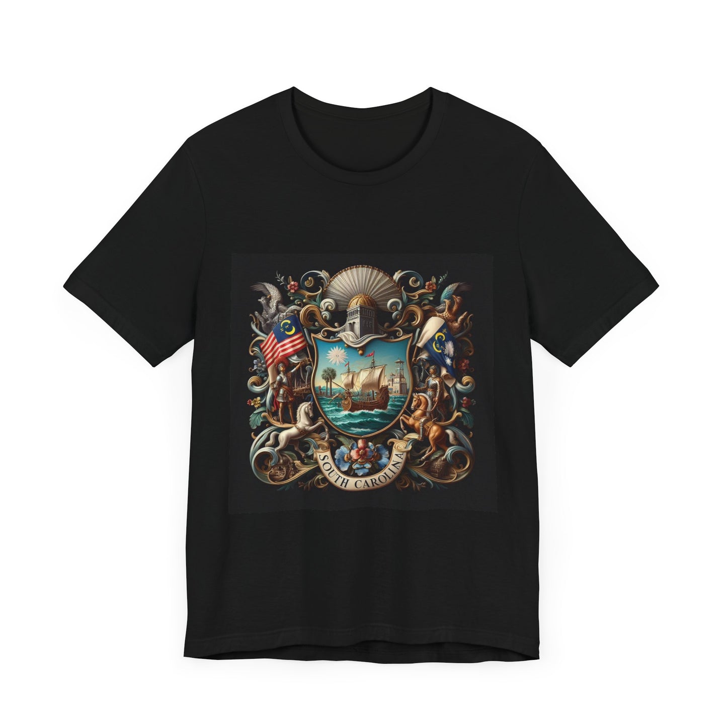 South Carolina Vintage Christian Crusader - Unisex Jersey Tee - USA - 100% Charity Benefit - The God Vote Collection by Chris Rabalais