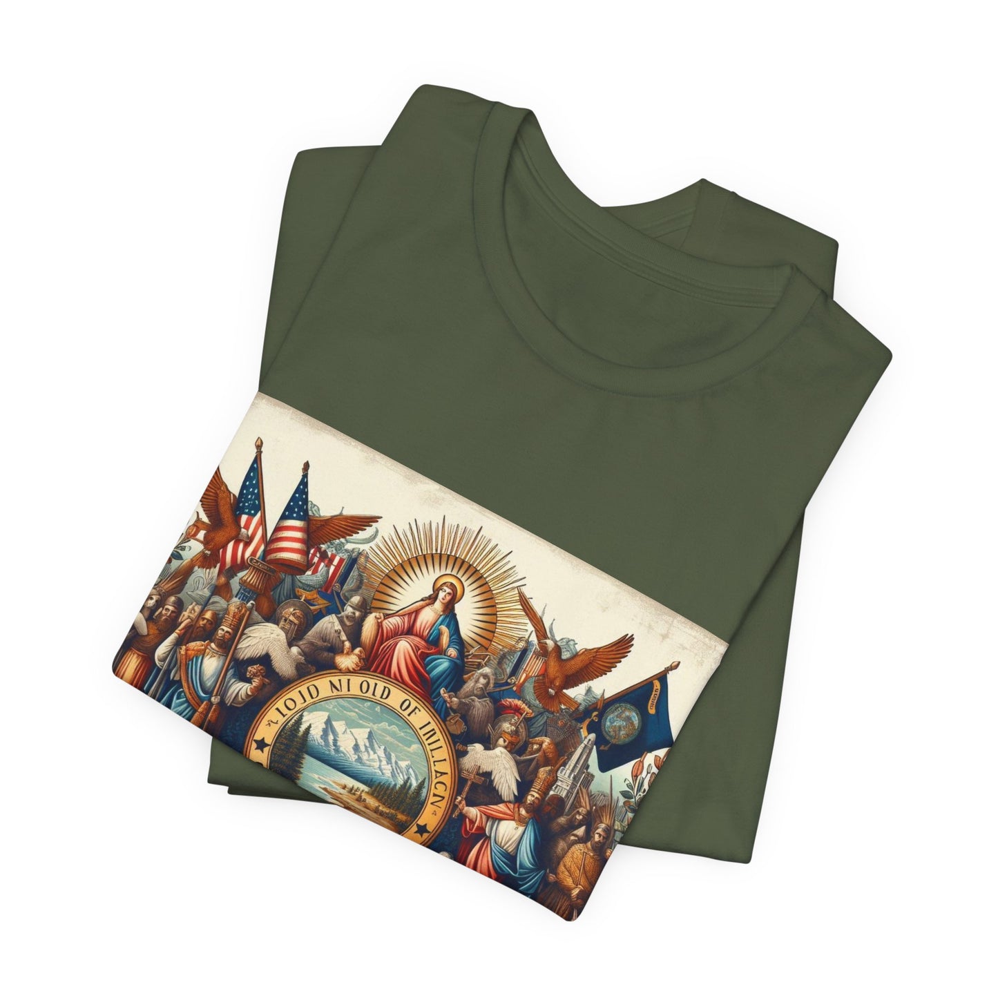 Idaho Vintage Christian Crusader - Unisex Jersey Tee - USA - 100% Charity Benefit - The God Vote Collection by Chris Rabalais