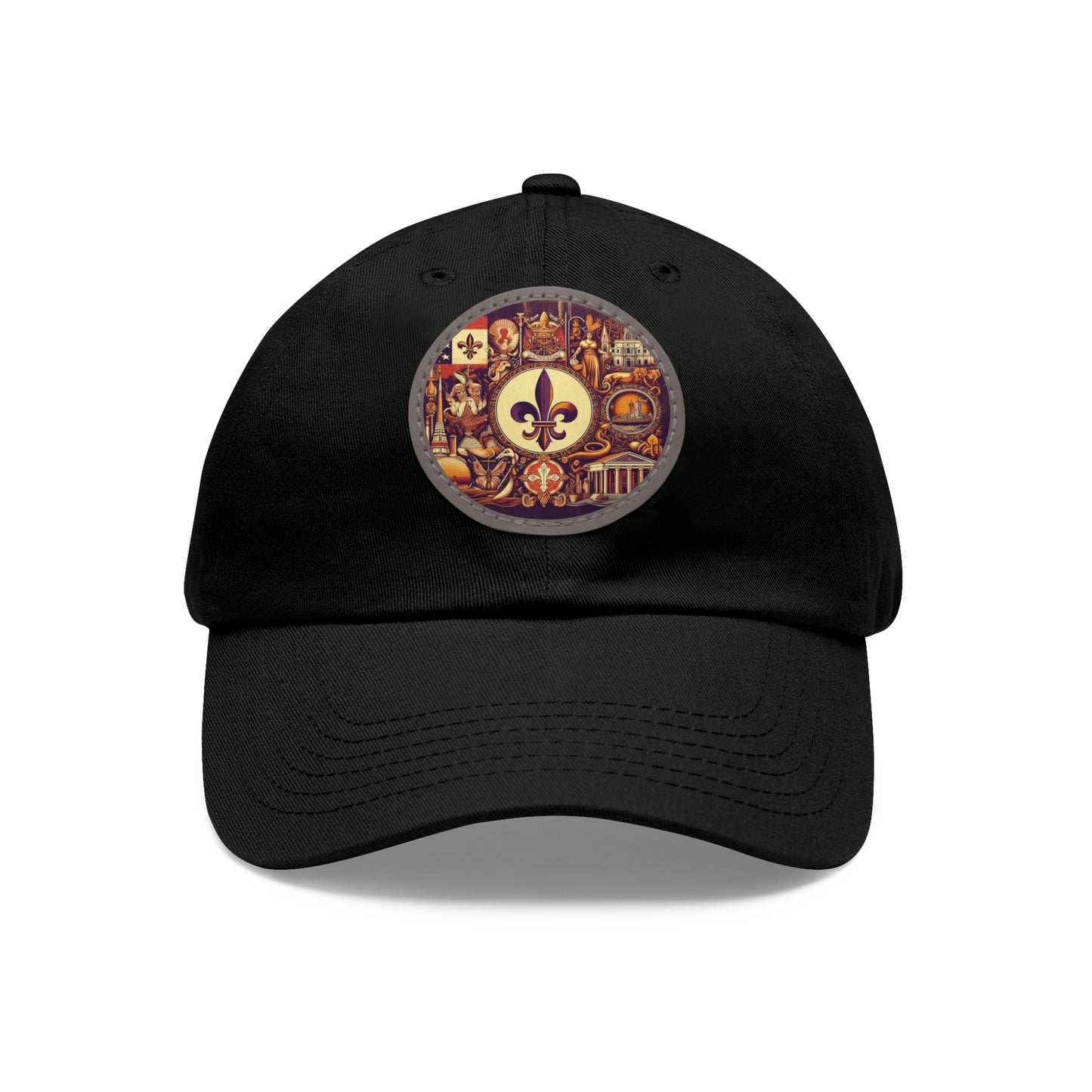 Louisiana Vintage Christian Crusader Campaign Hat - Chino Twill Leather Logo - 100% Charity - The God Vote Collection by Chris Rabalais